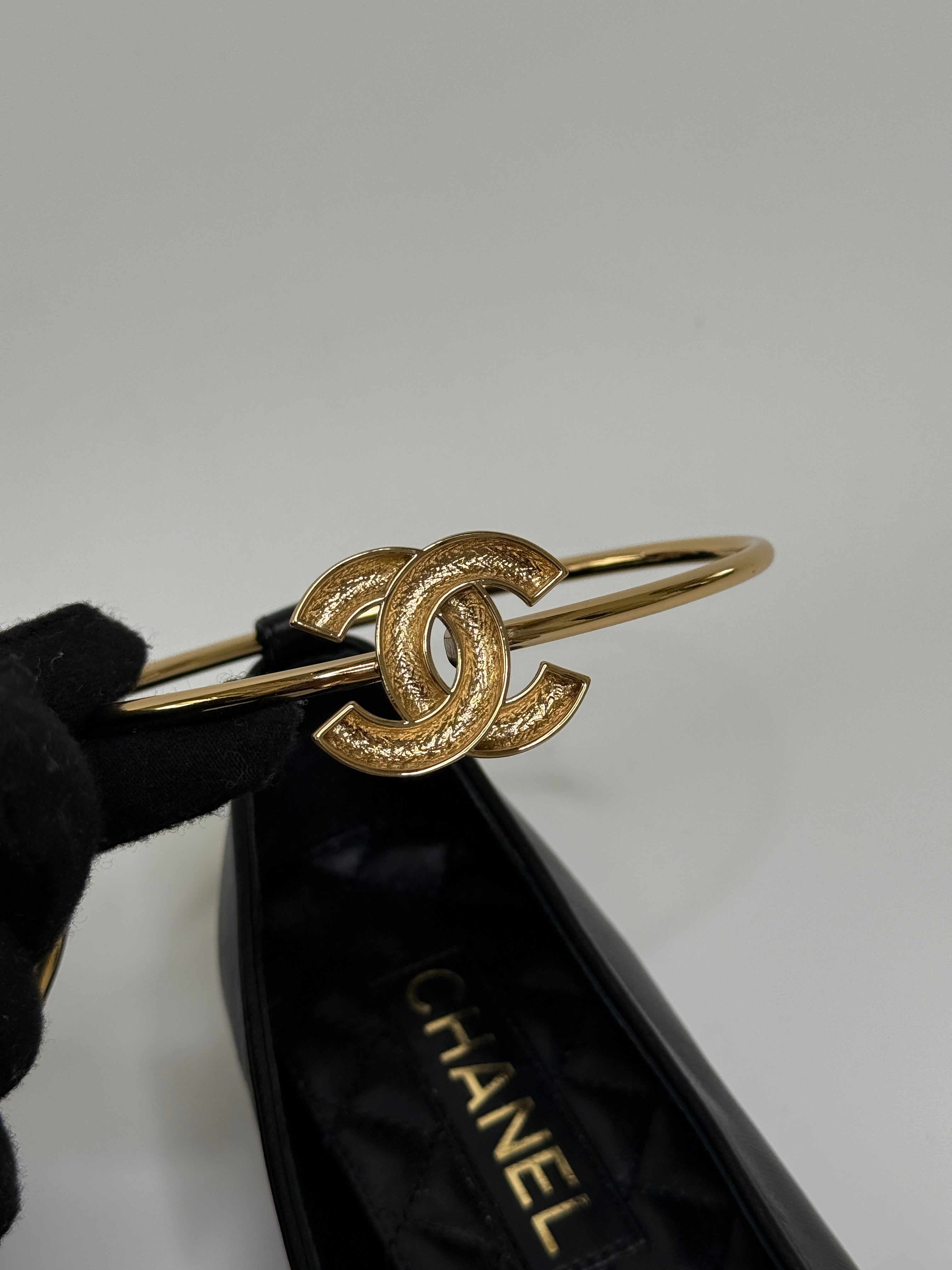 Chanel Ballet Pumps In Black Quilted Lambskin Leather (Size 38/UK5)