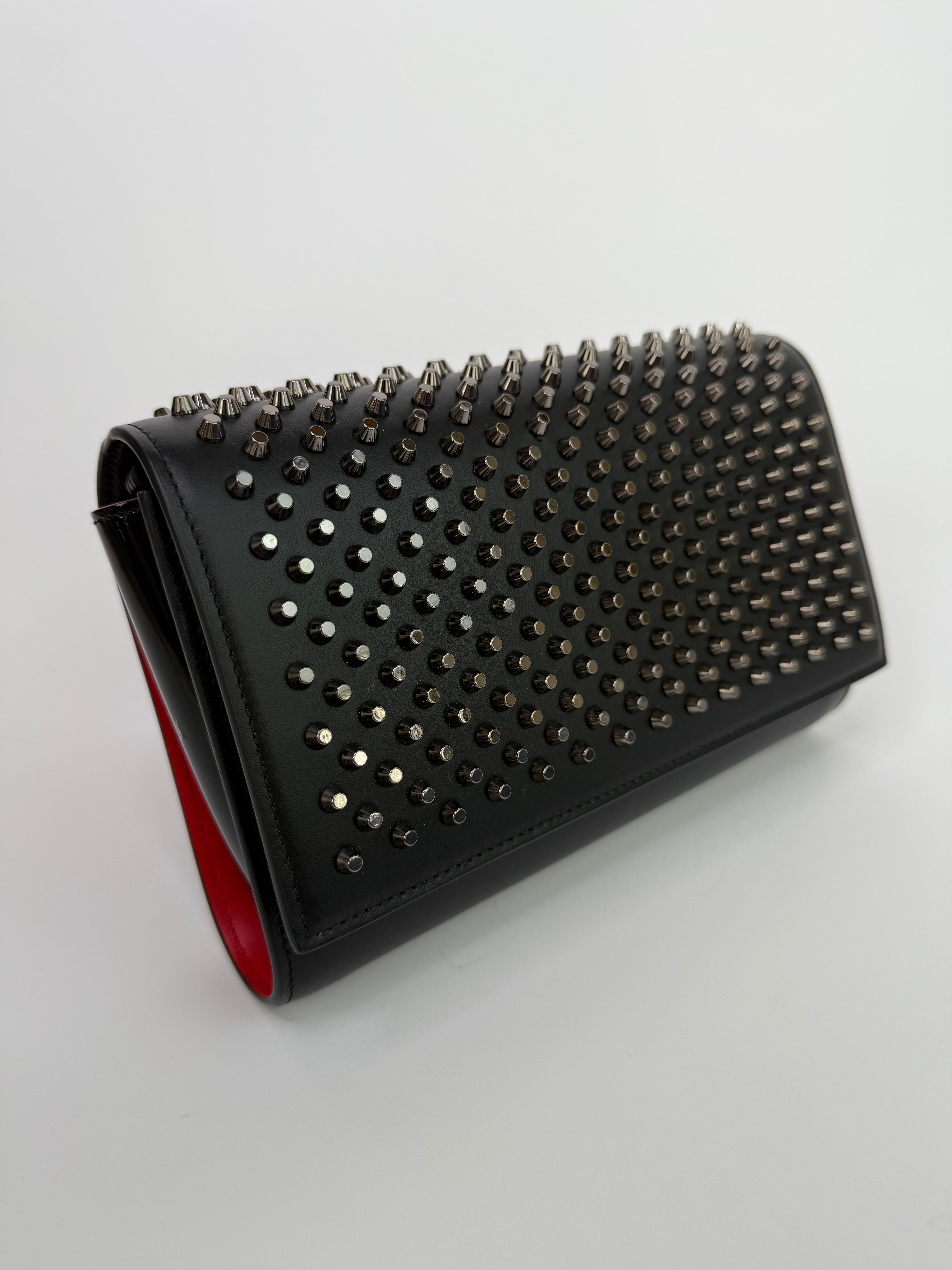Christian Louboutin Paloma Embellished Leather Clutch
