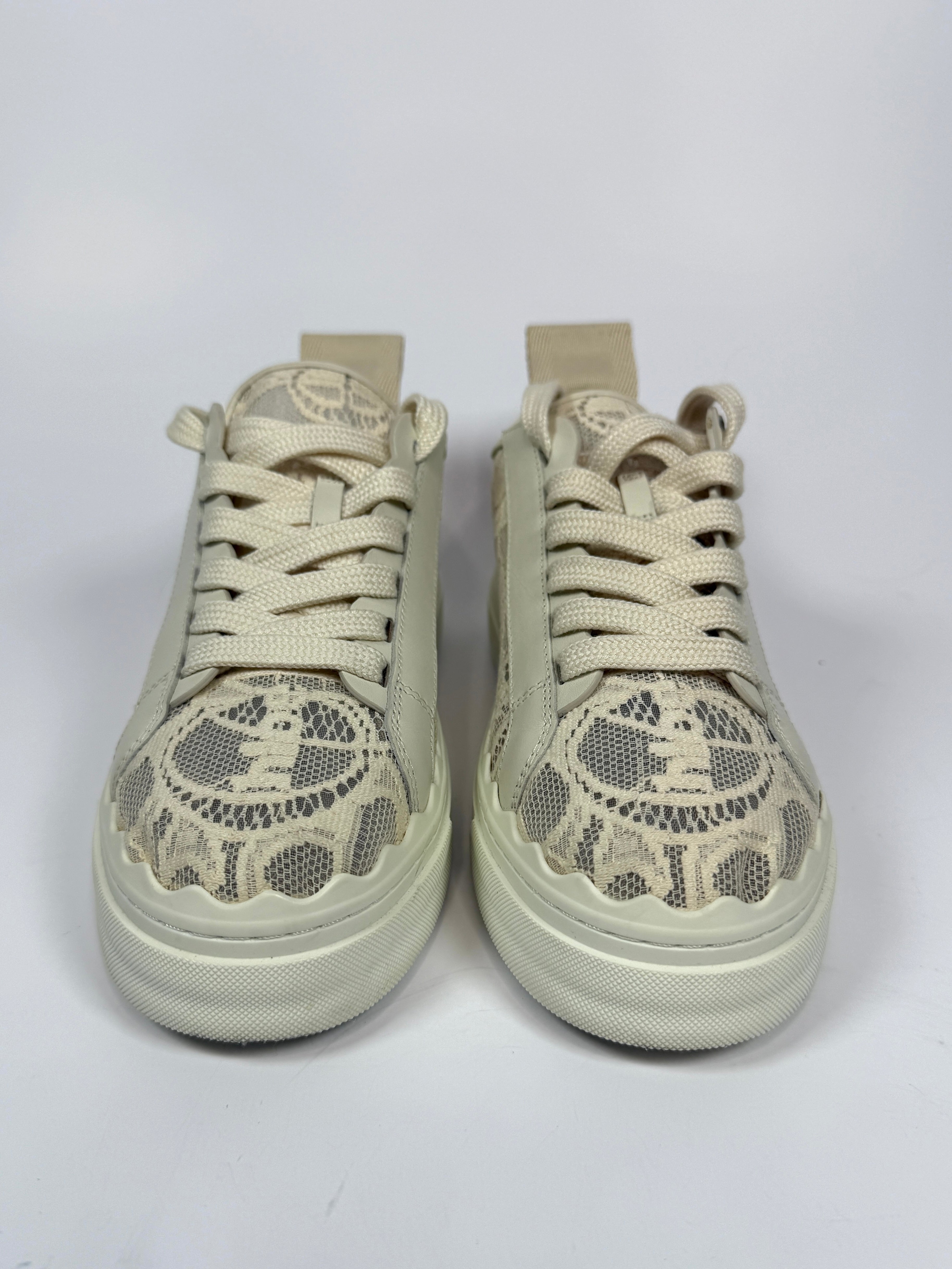 Chloe Lauren Lace Sneakers (Size 38/UK5) Authentic and pre loved in very good condition.