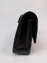 Chanel Medium Classic Double Flap Black Lambskin Leather With SHW