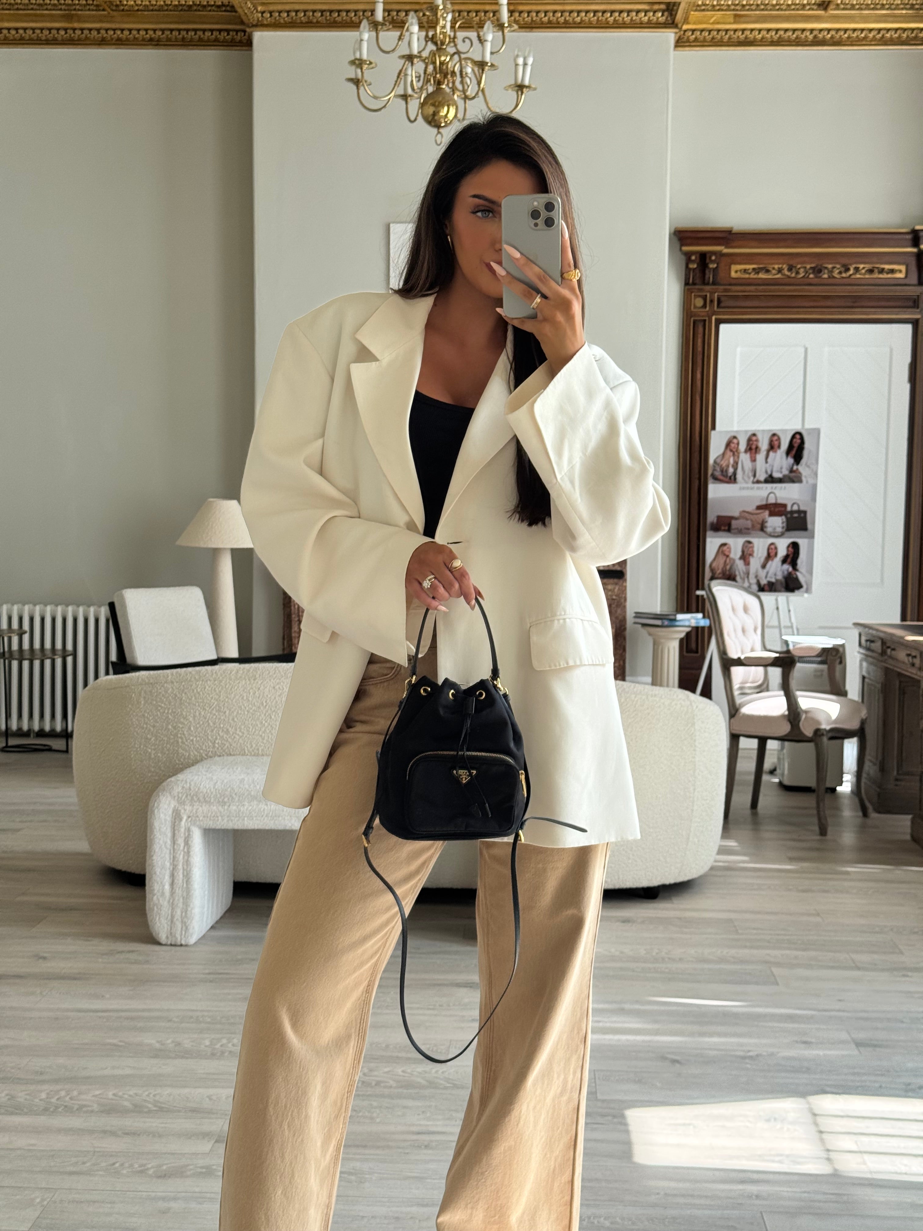 Prada Duet Re-Nylon Bucket Bag