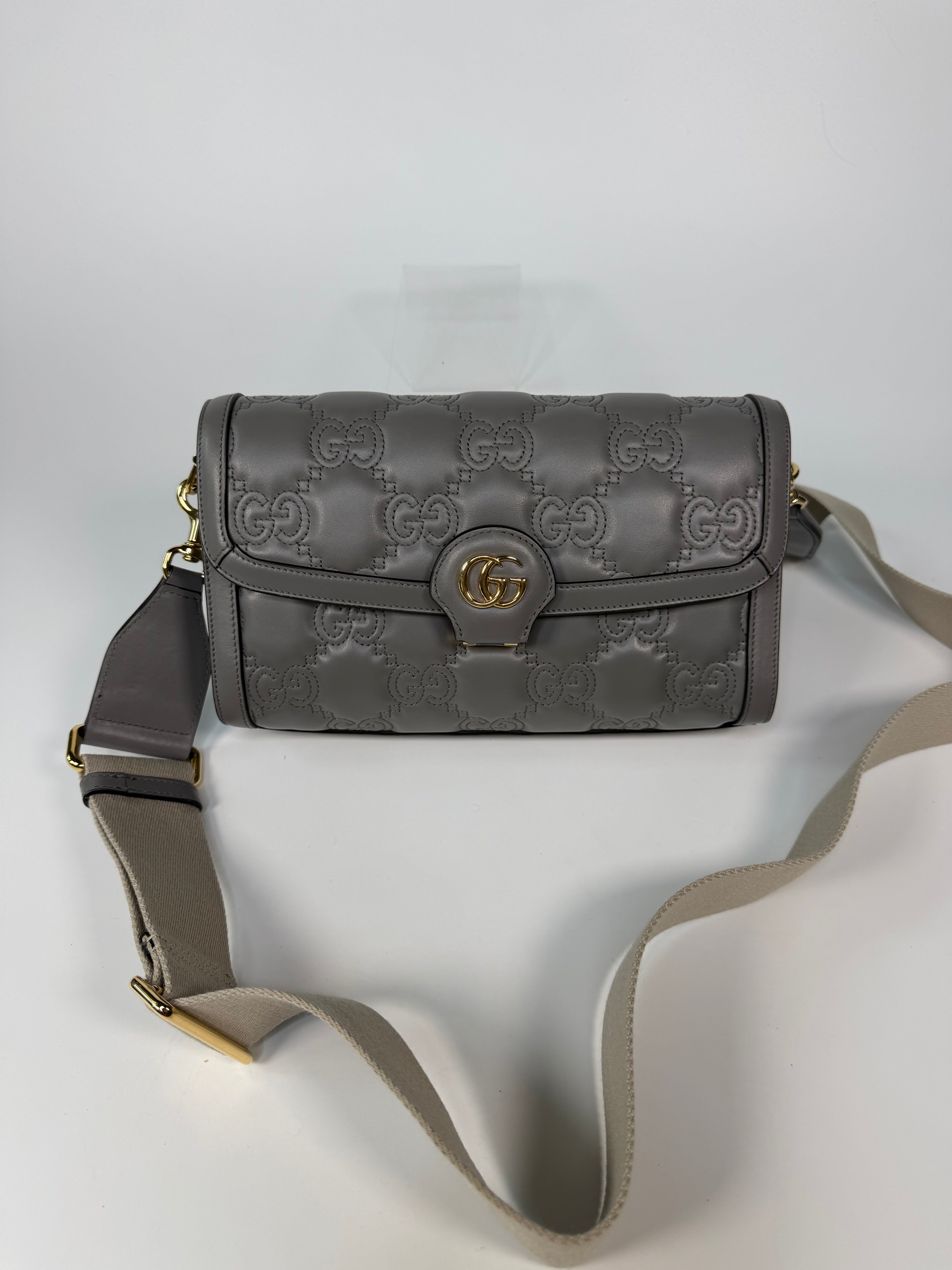 Gucci GG Matelassé Embossed Shoulder Bag. Authentic and preloved in excellent condition.