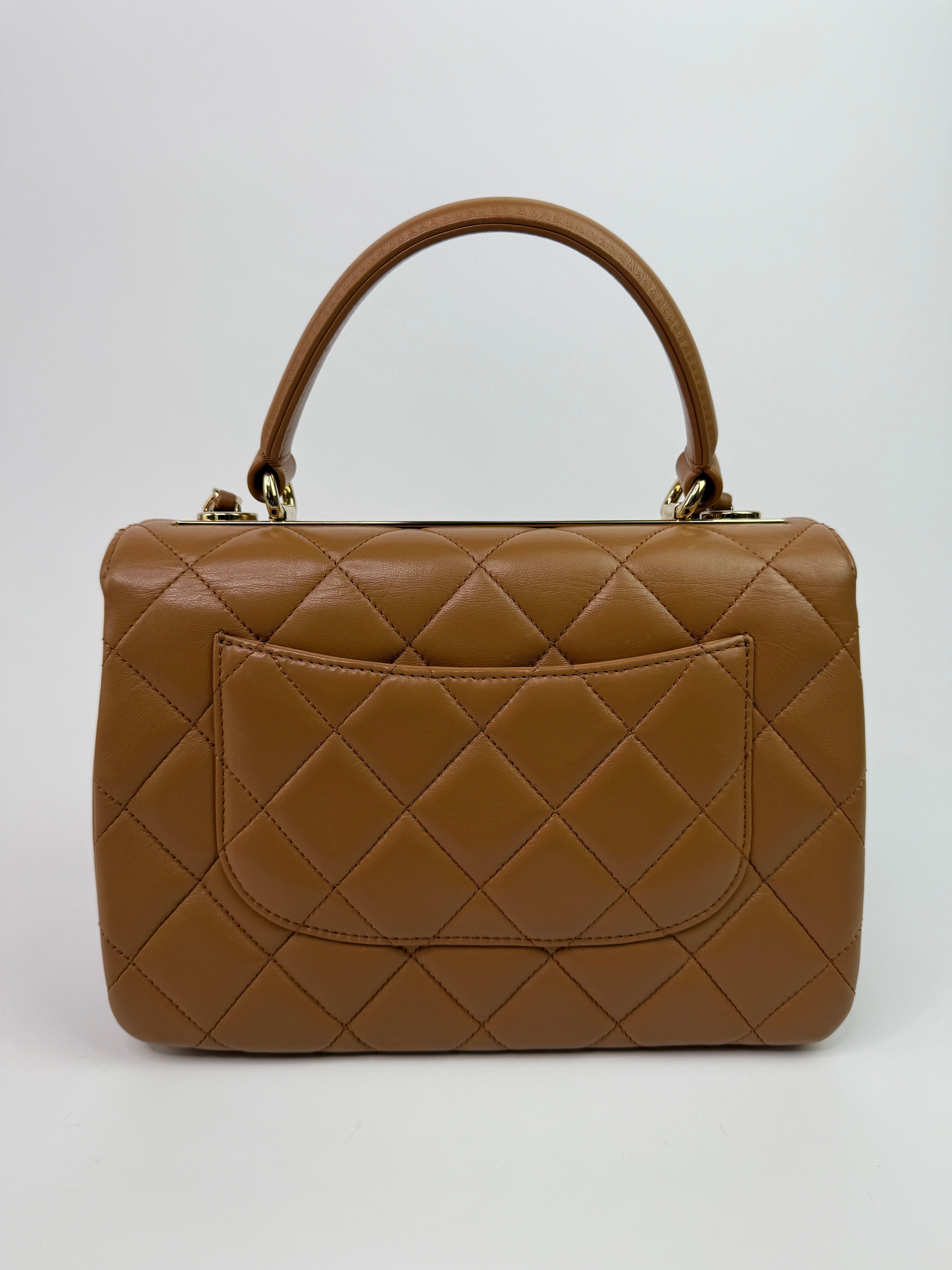 Chanel Caramel Small Trendy In Lambskin Leather