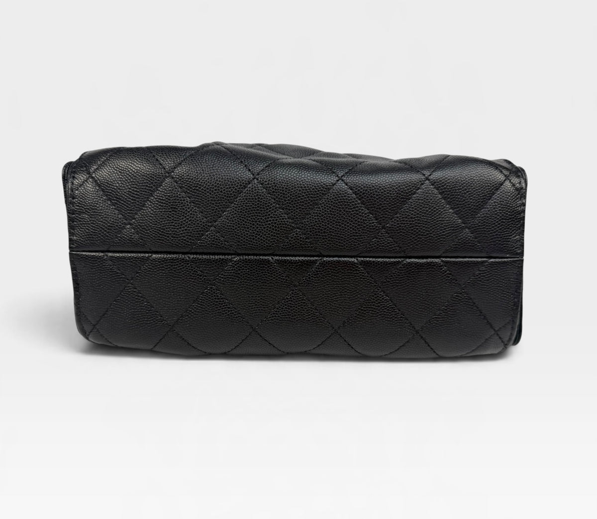 *Luxe Top Pick* Chanel 25 Micro In Black Caviar Leather With Aged Gold Hardware. 100% authentic and pre loved in excellent condition.