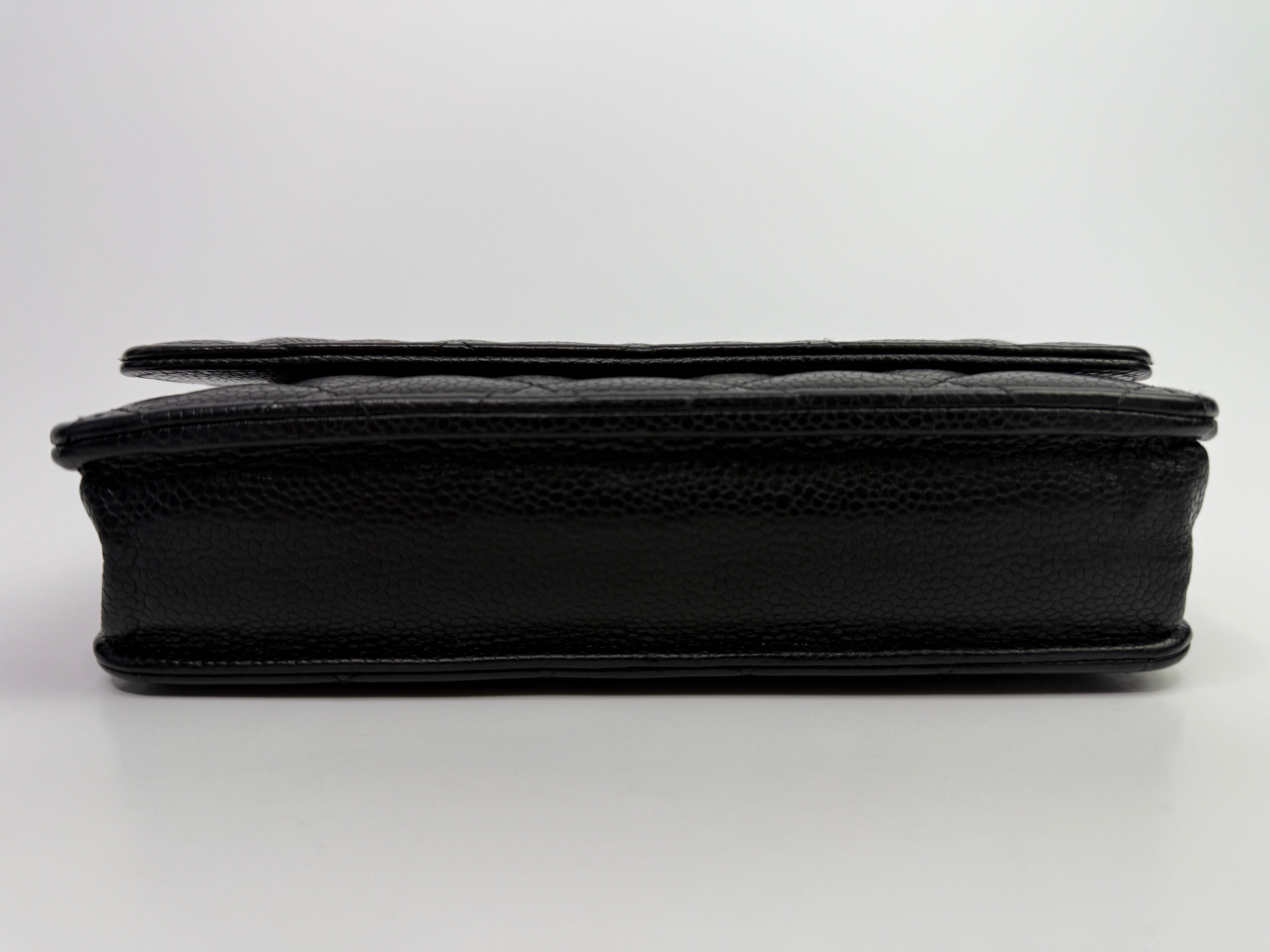 Chanel Wallet On Chain Black Caviar Leather With GHW