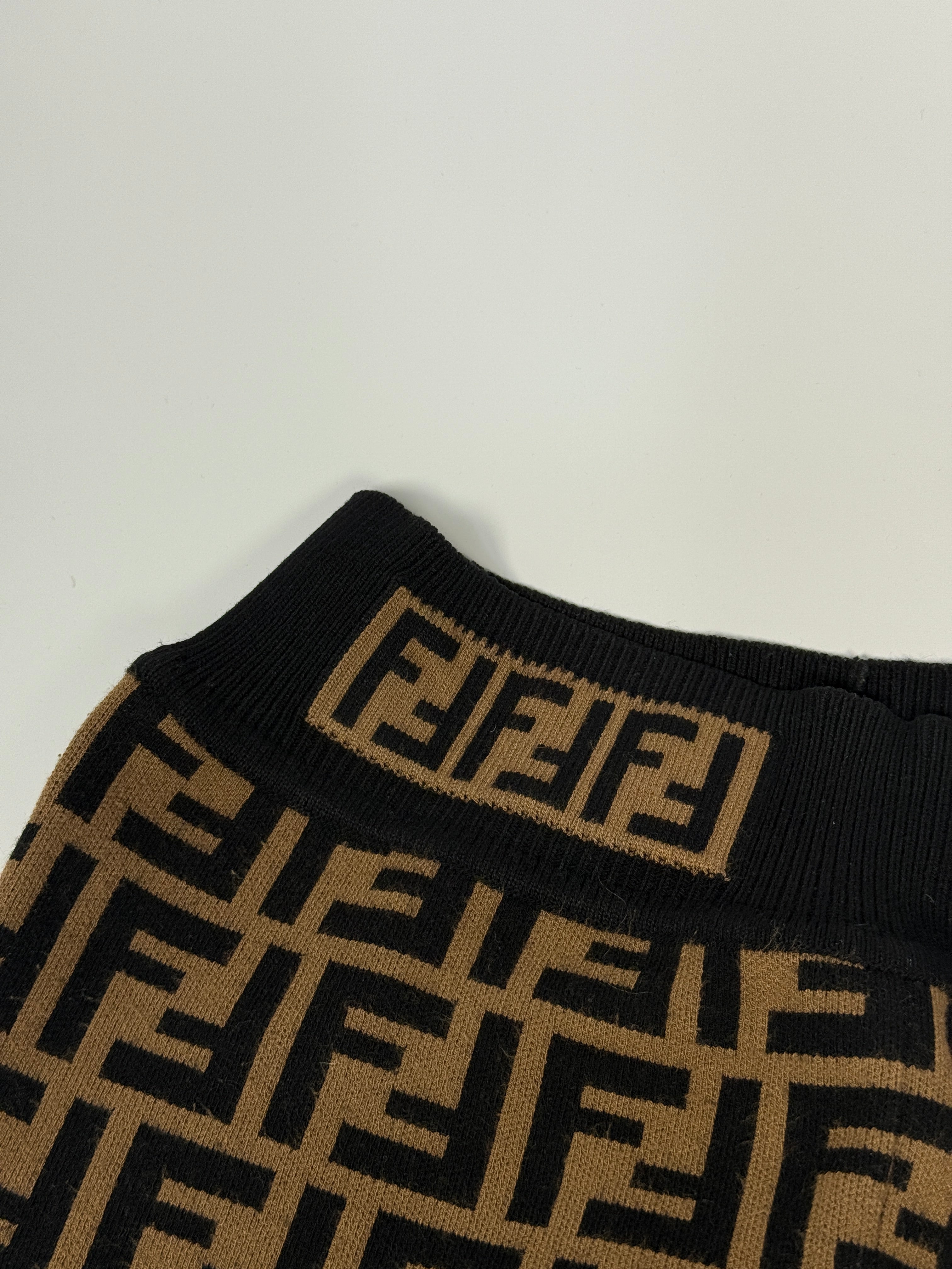 Fendi FF Brow/Black Leggings (Size IT38/UK6) Authentic and preloved. Excellent condition.