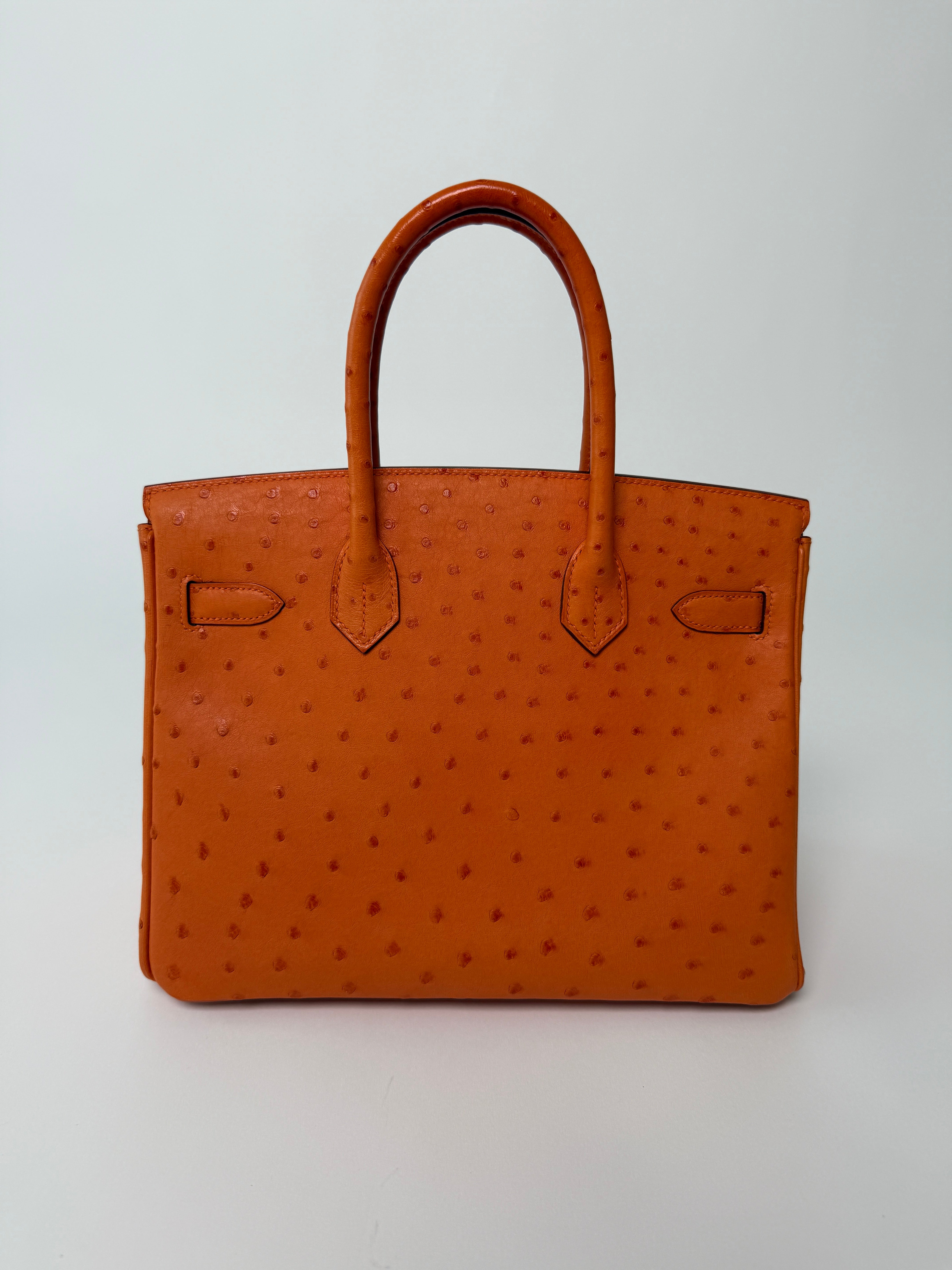 Hermès Birkin 30 In Orange Ostrich