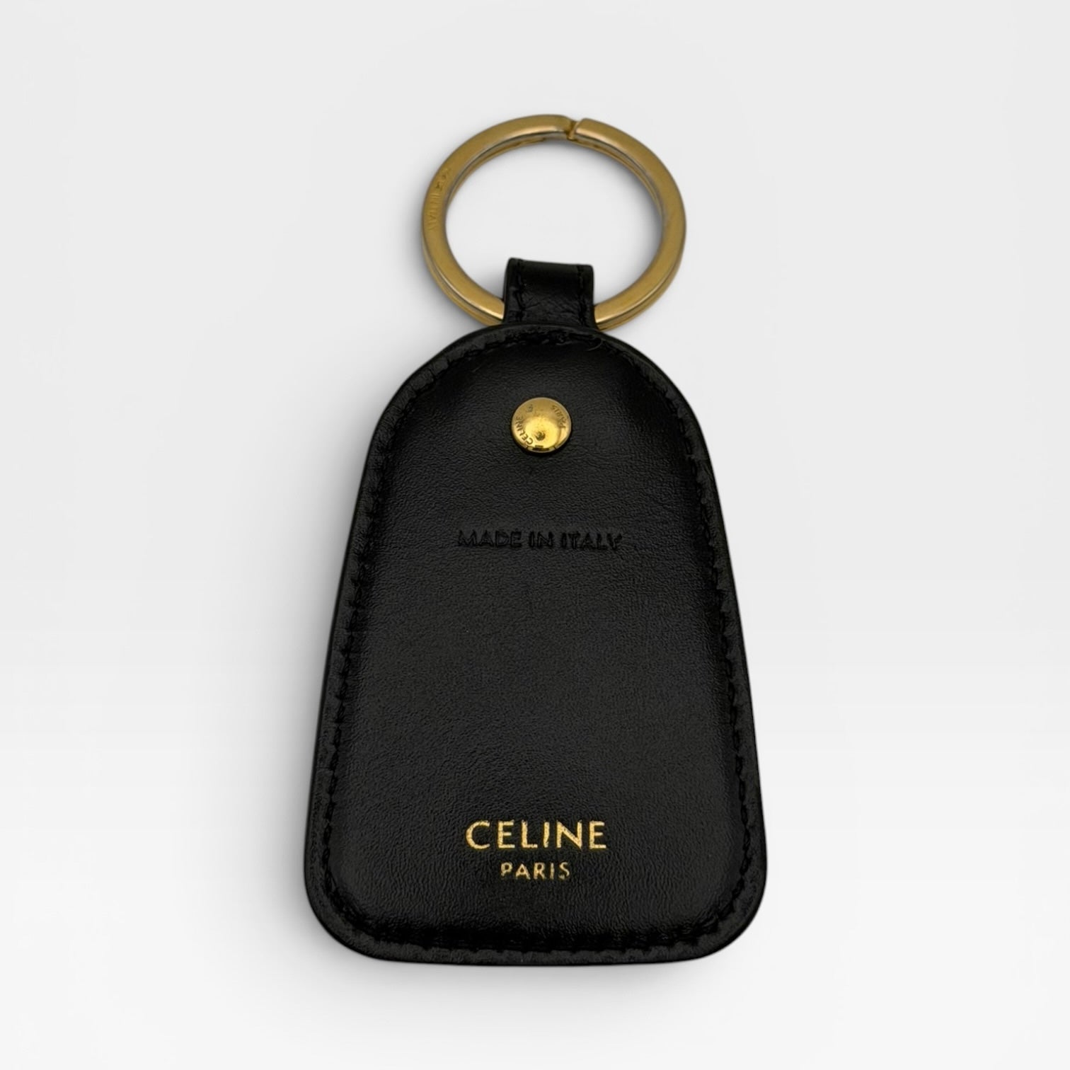 Celine Key Holder In Triomphe Canvas With Gold Hardware. Authentic and preloved in excellent condition