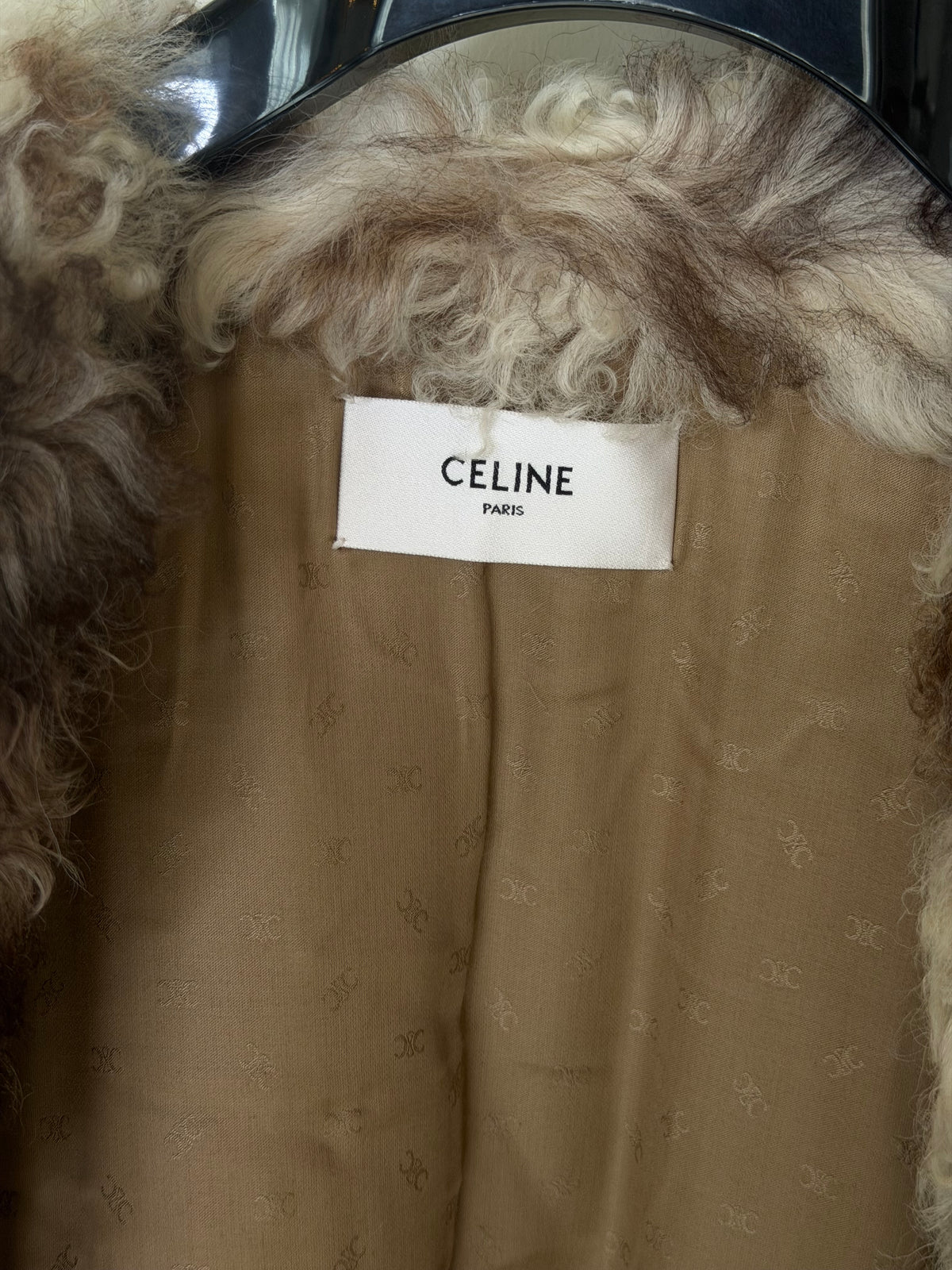 Celine Coat In Shearling. 100% authentic and preloved in excellent condition.