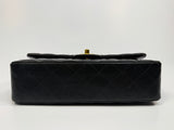 Chanel Medium Classic Double Flap Black Lambskin With GHW