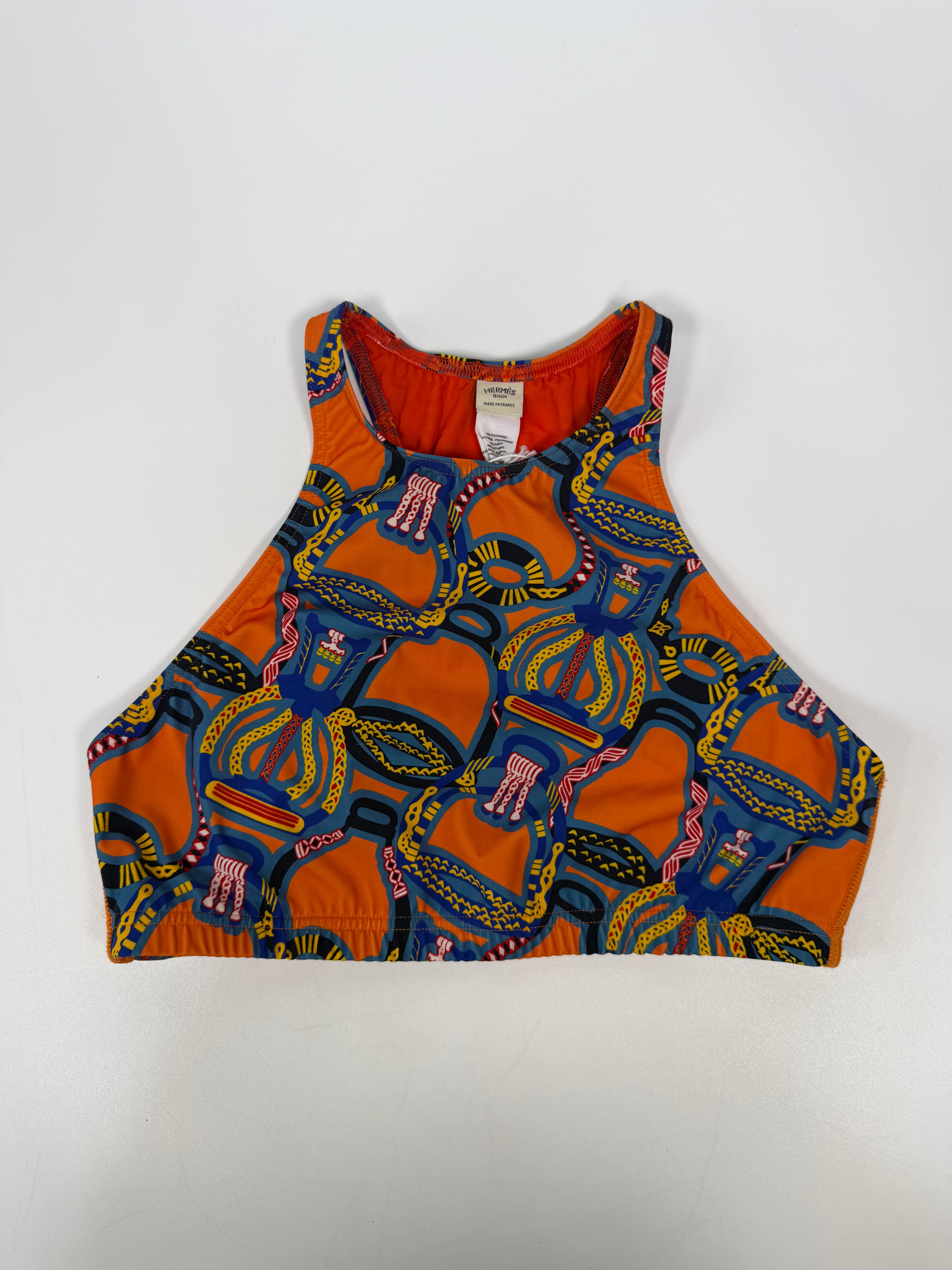 Hermès Printed Bikini Top (Size UK8 ). Authentic and preloved in excellent condition. 100% guarantee