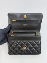 Chanel Wallet On Chain Black Lambskin Leather With GHW