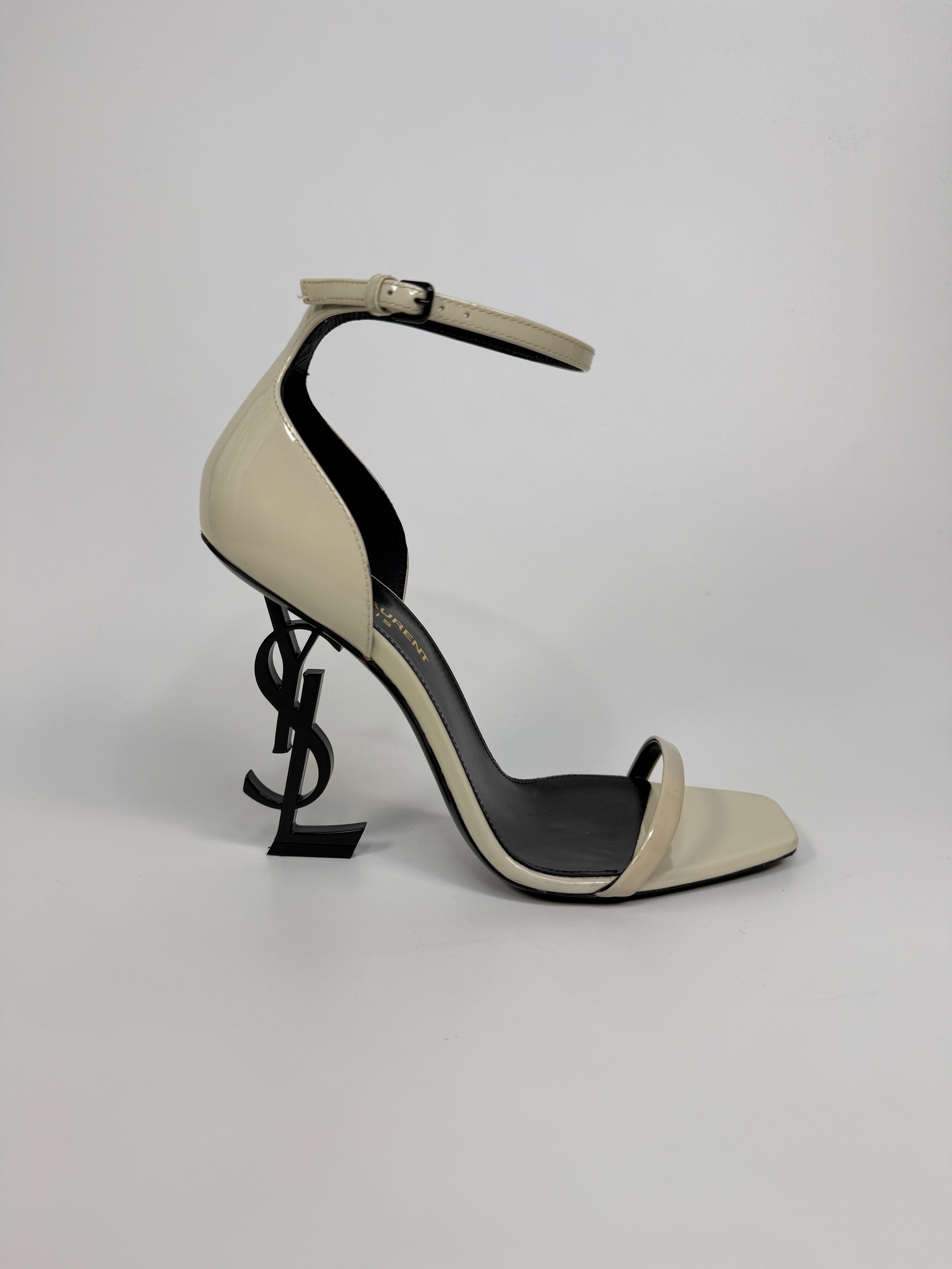 Saint Laurent Cream Opyum Sandals (Size 37.5/UK4.5)