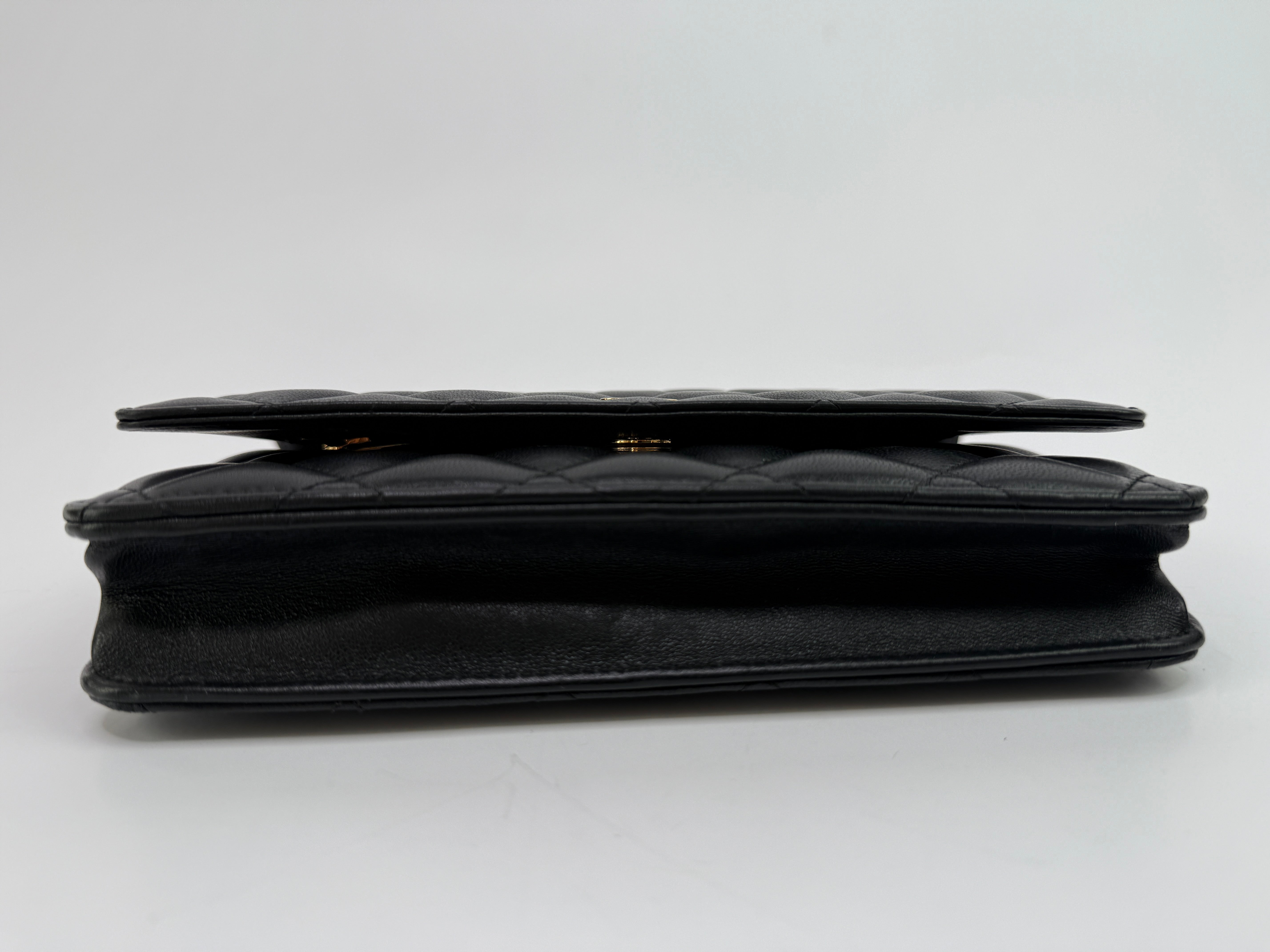 Chanel Wallet On Chain Black Lambskin Leather With Gold Hardware
Pre Loved & Authentic