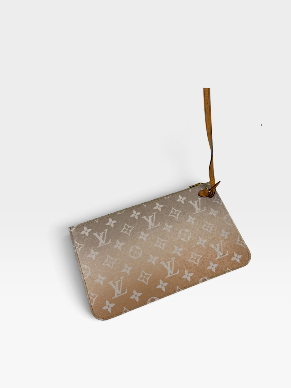 Louis Vuitton Neverfull PM In Beige & Cream Monogram With Gold Hardware. 100% authentic and preloved in excellent condition