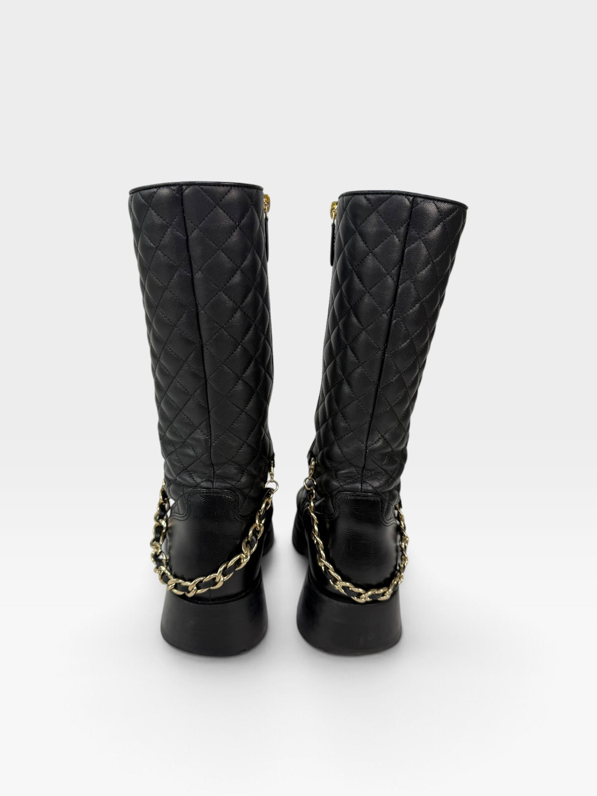 Chanel Biker Boots (Size 40.5 /UK 7.5) 100% authentic and preloved in excellent condition