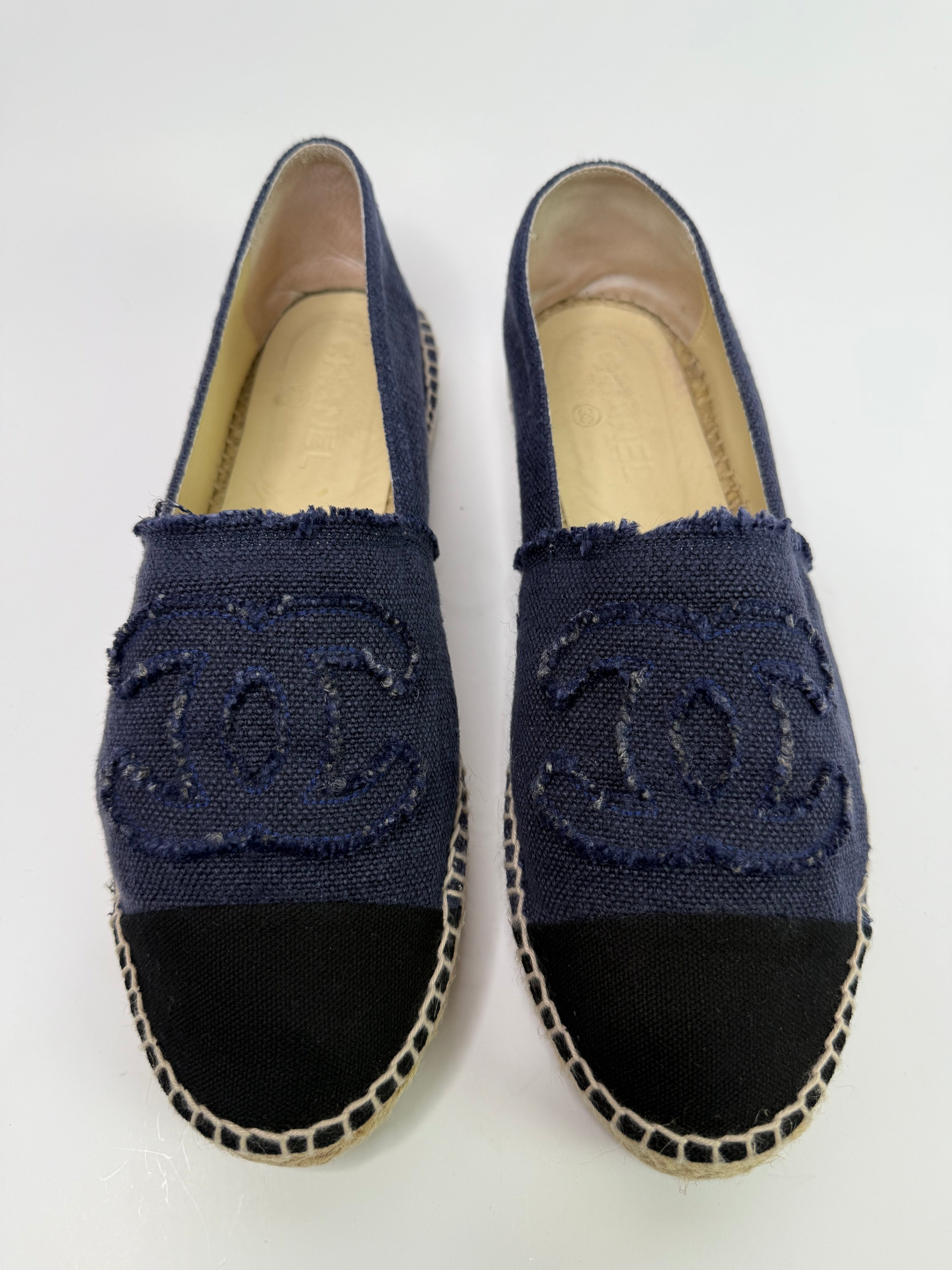 Chanel Blue Denim Espadrilles (Size 41/UK8)