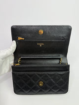 Chanel Wallet On Chain Black Caviar Leather With GHW
