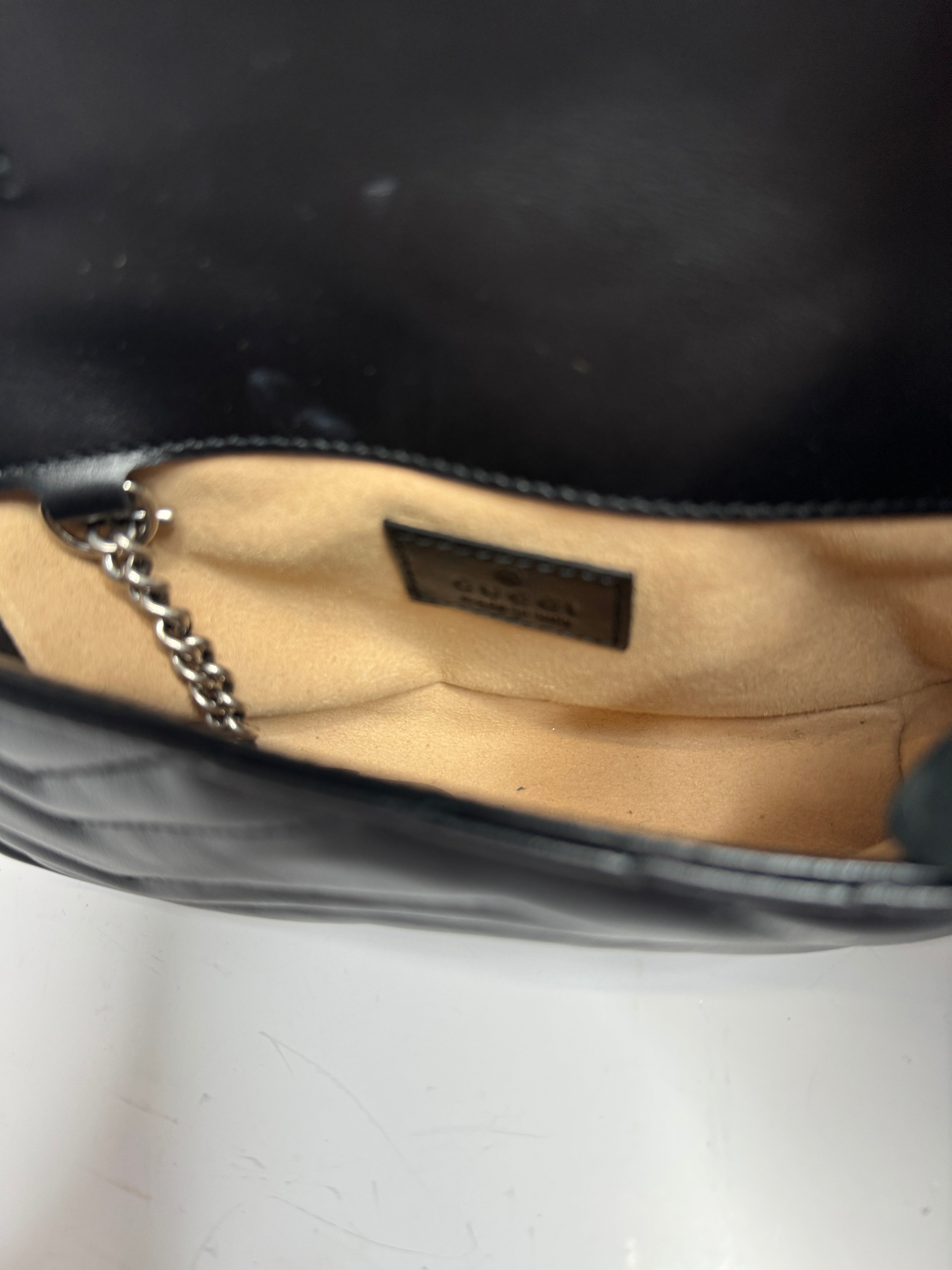Gucci Marmont Matelassé Leather Belt Bag