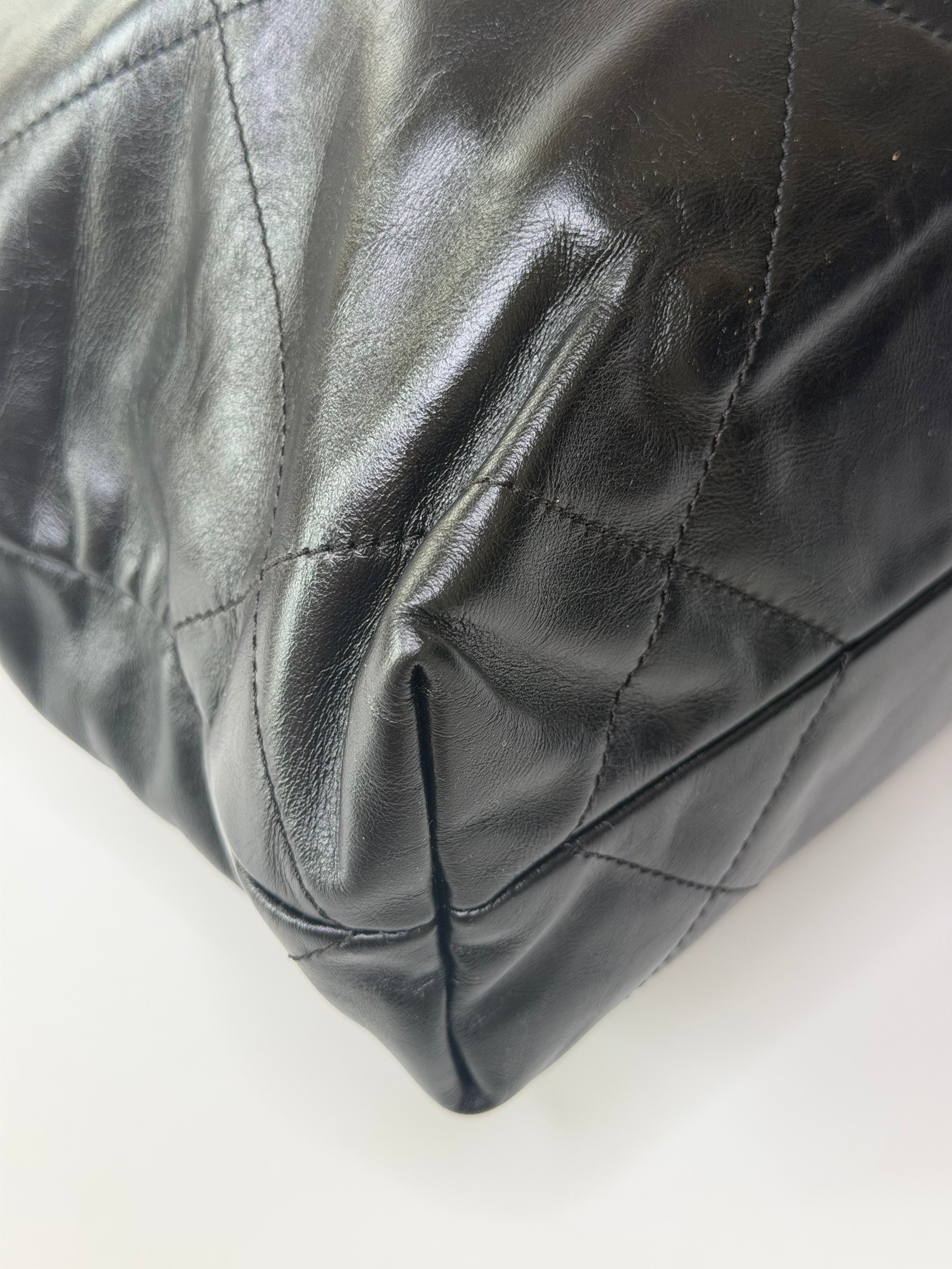 Leather With Aged Gold Hardware in excellent condition 100% authentic and preloved