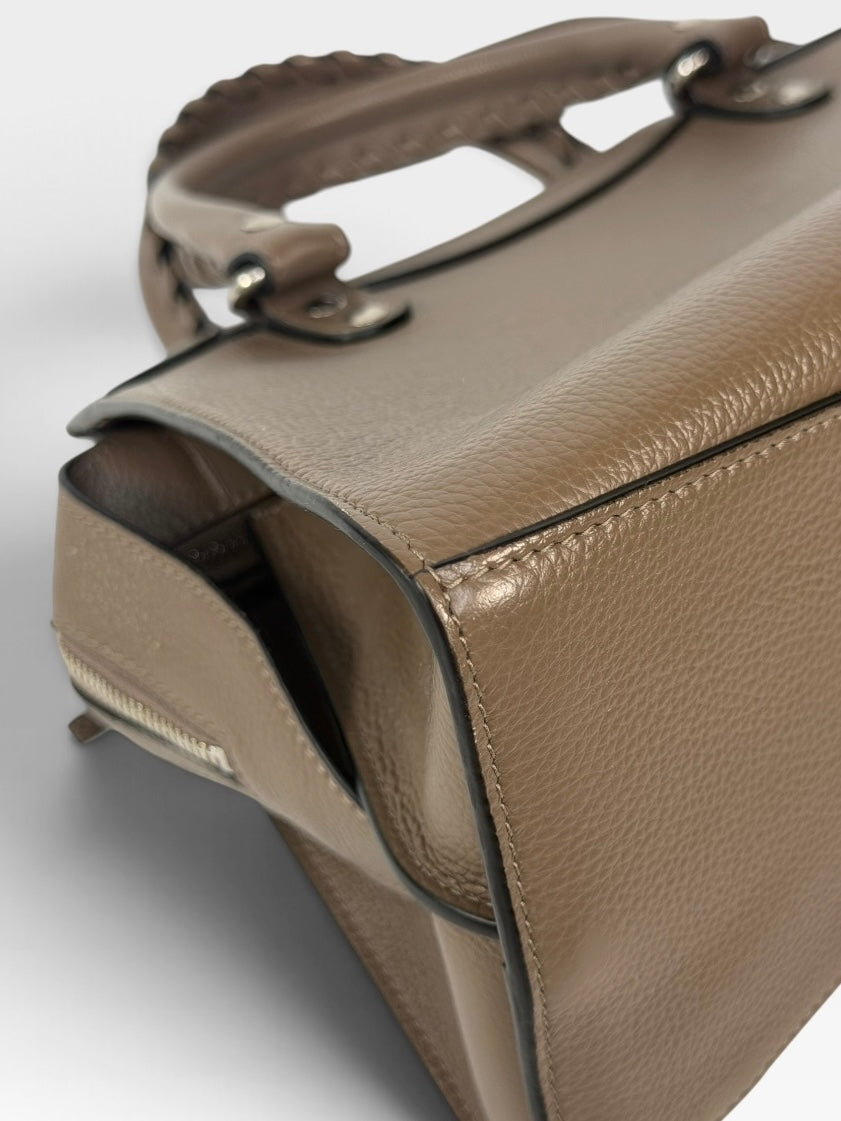 Balenciaga Large Neo Bag In Brown With Silver Hardware. 100% authentic and preloved in excellent condition