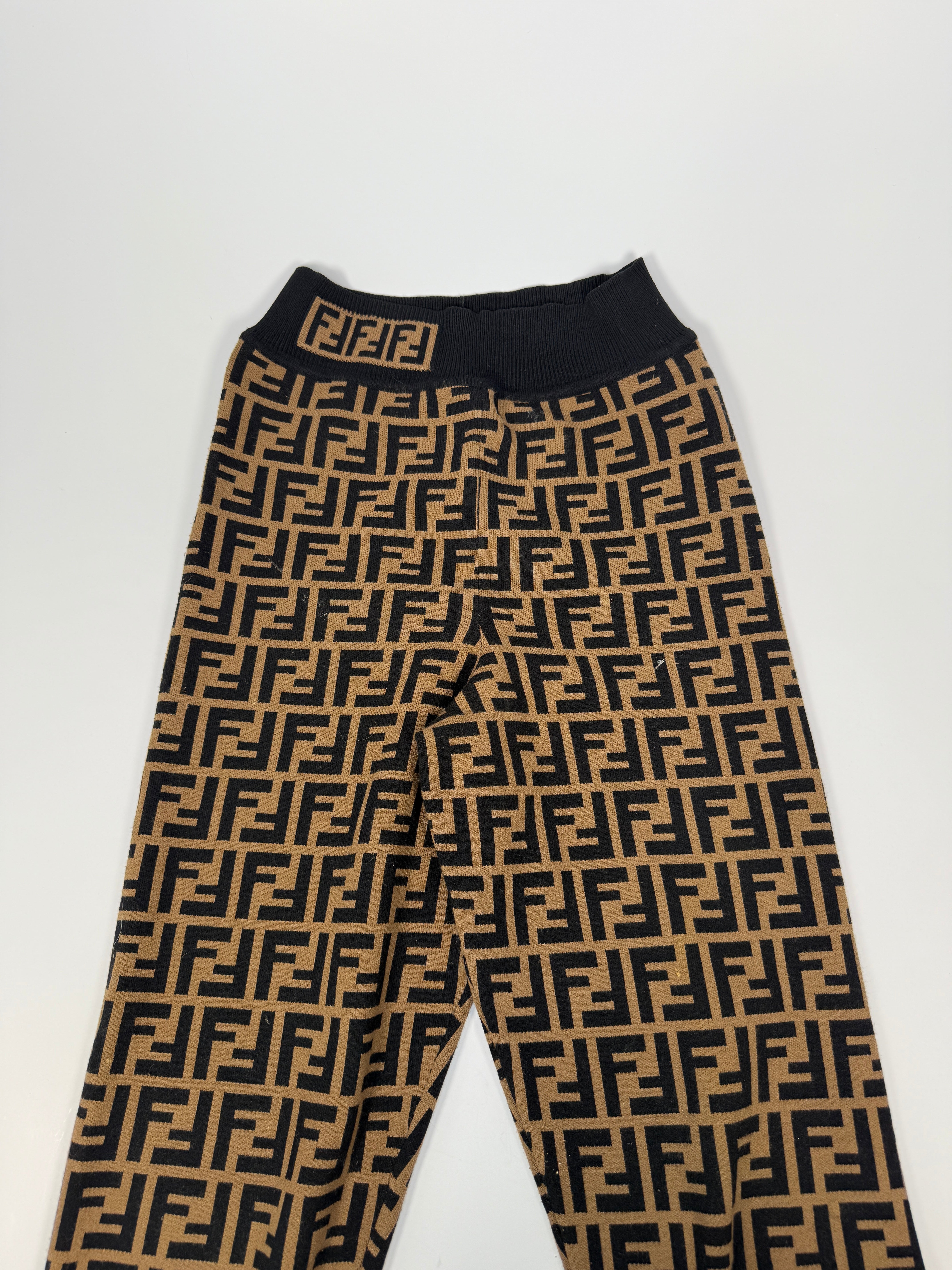 Fendi FF Brow/Black Leggings (Size IT38/UK6) Authentic and preloved. Excellent condition.