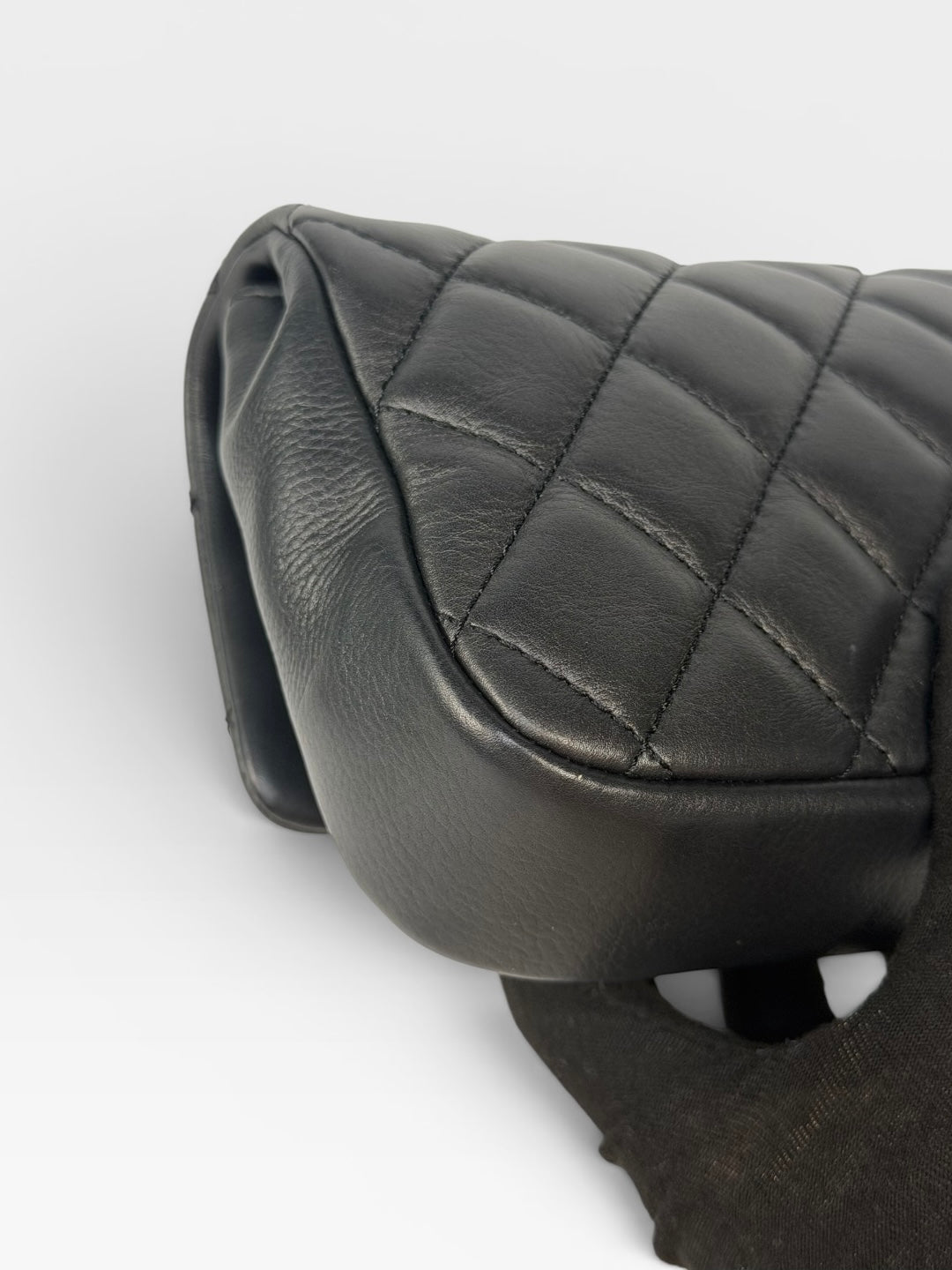 Chanel Mini Business Affinity Bag In Black Calfskin With Gold Hardware. 100% authentic and preloved in excellent condition
