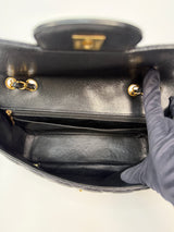 Chanel Classic Jumbo Single Flap In Black Caviar Leather With GHW