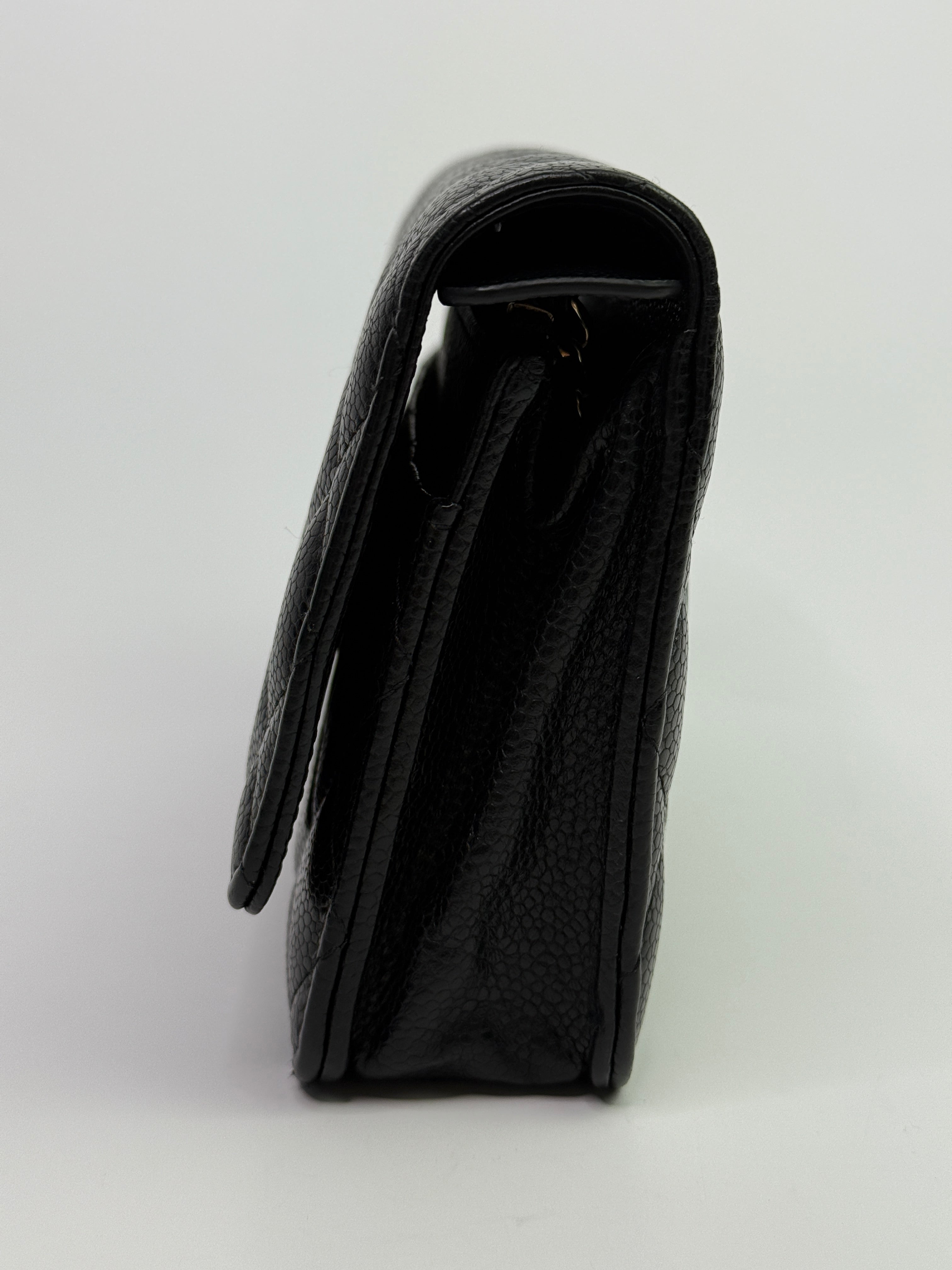 Chanel Wallet On Chain Black Caviar Leather With GHW