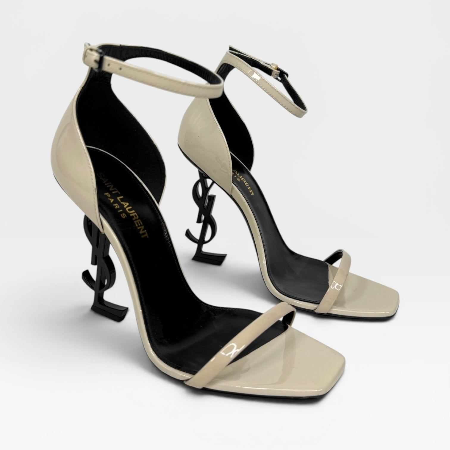 Saint Laurent Cream Opyum Sandals (Size 37.5/UK4.5)