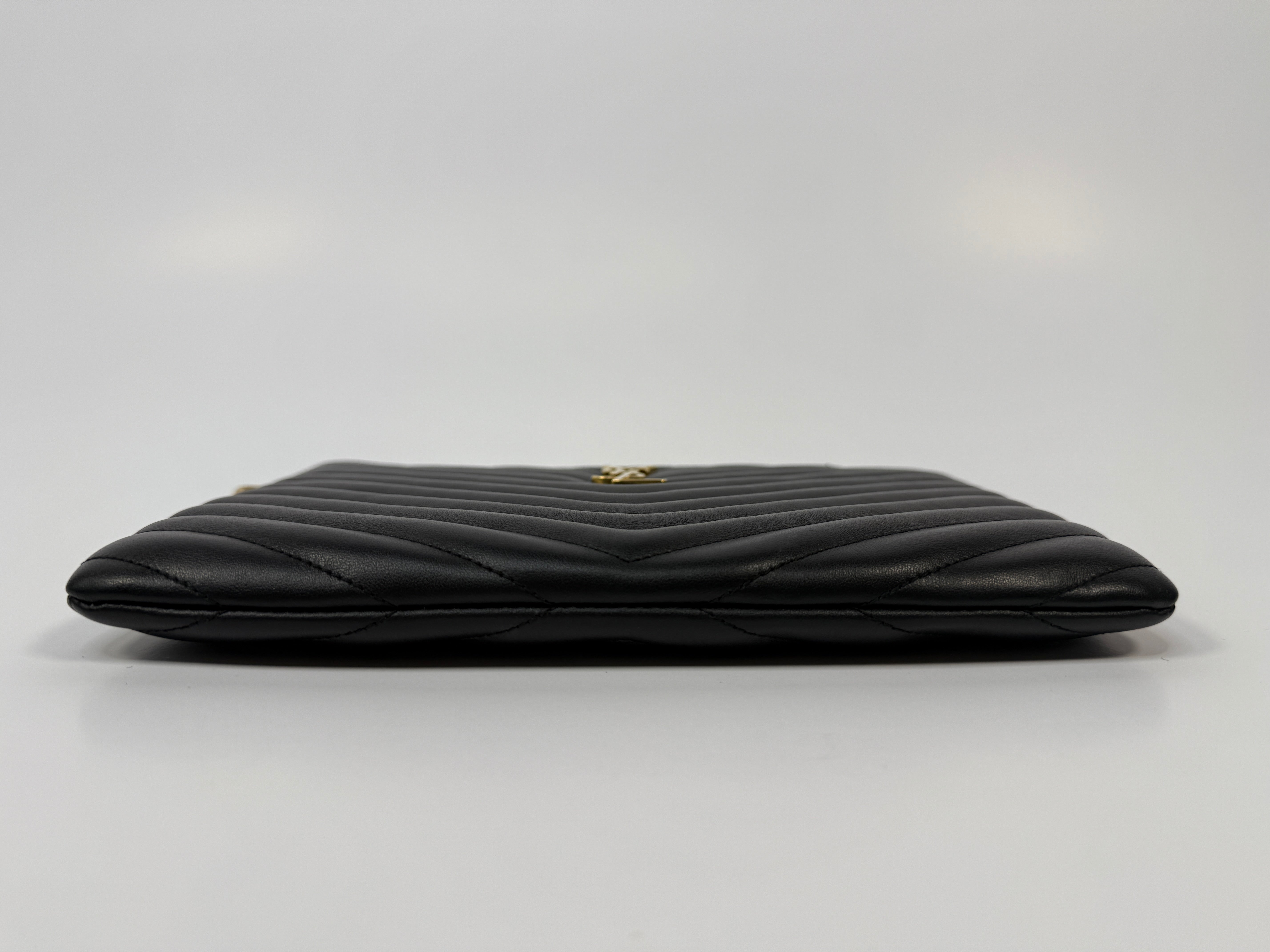 Saint Laurent Cassandre Matelassé Leather Pouch
