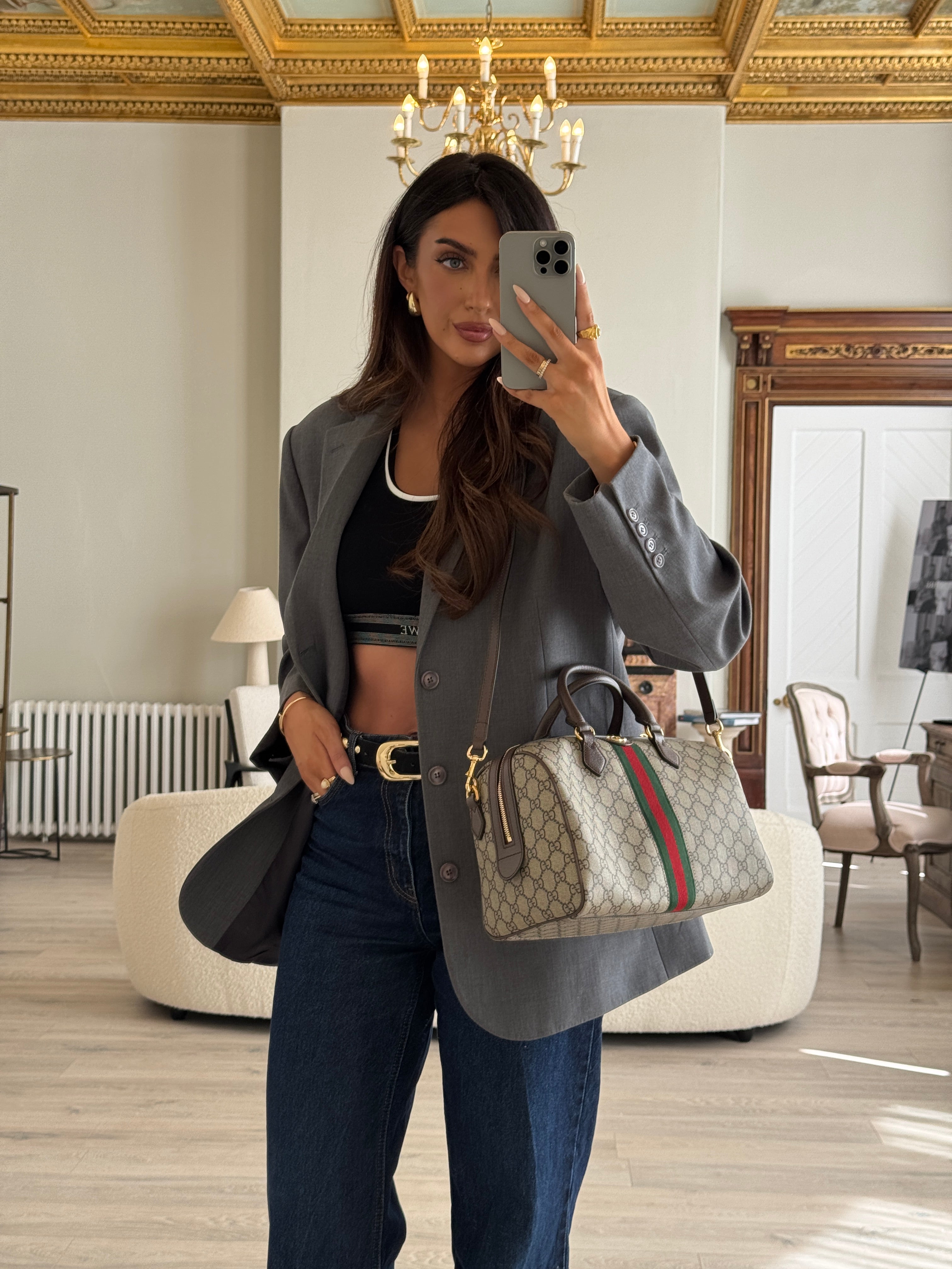 Gucci Ophidia Large Boston Bag