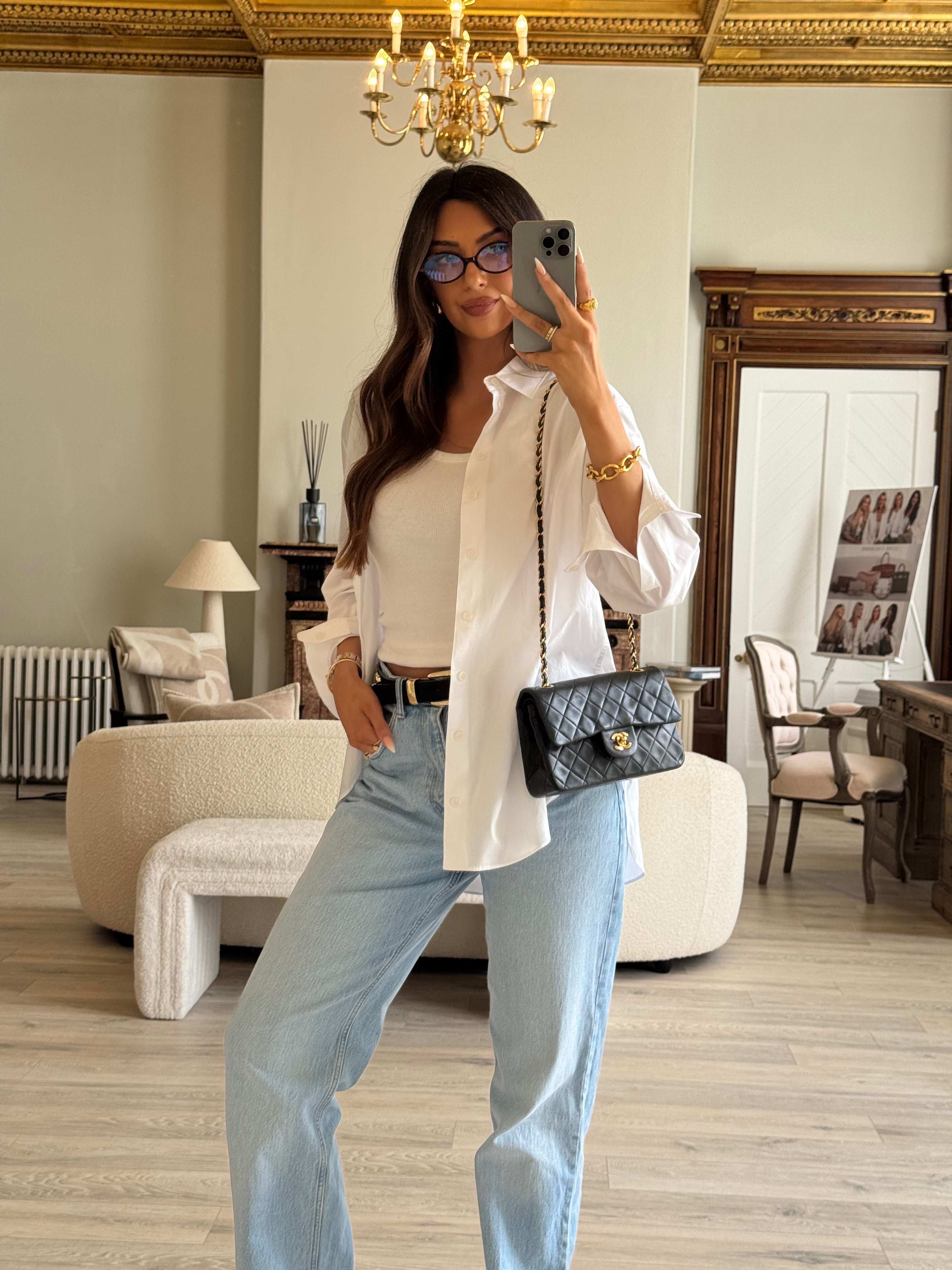 Chanel Vintage Small Classic Double Flap GHW