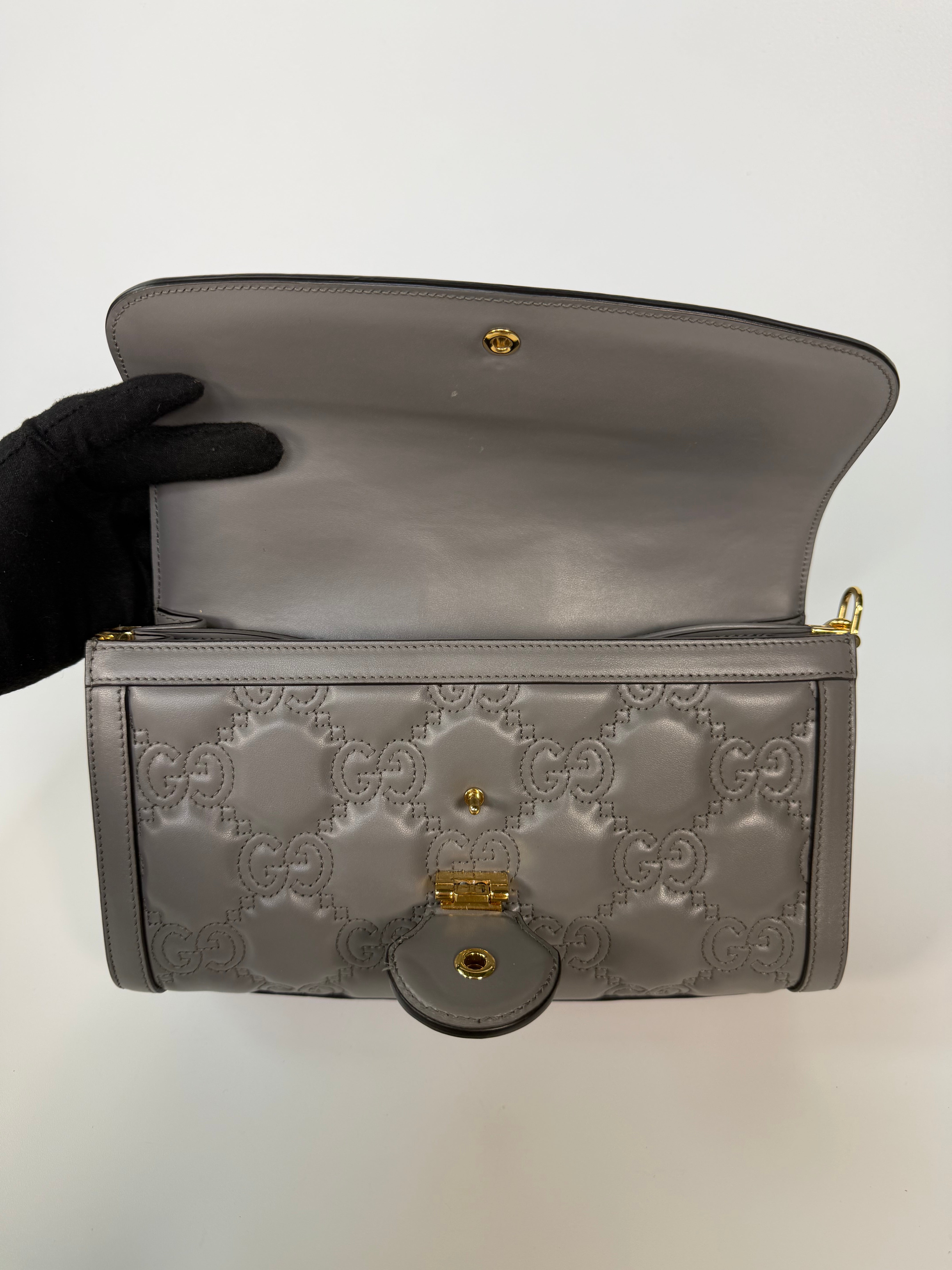 Gucci GG Matelassé Embossed Shoulder Bag. Authentic and preloved in excellent condition.