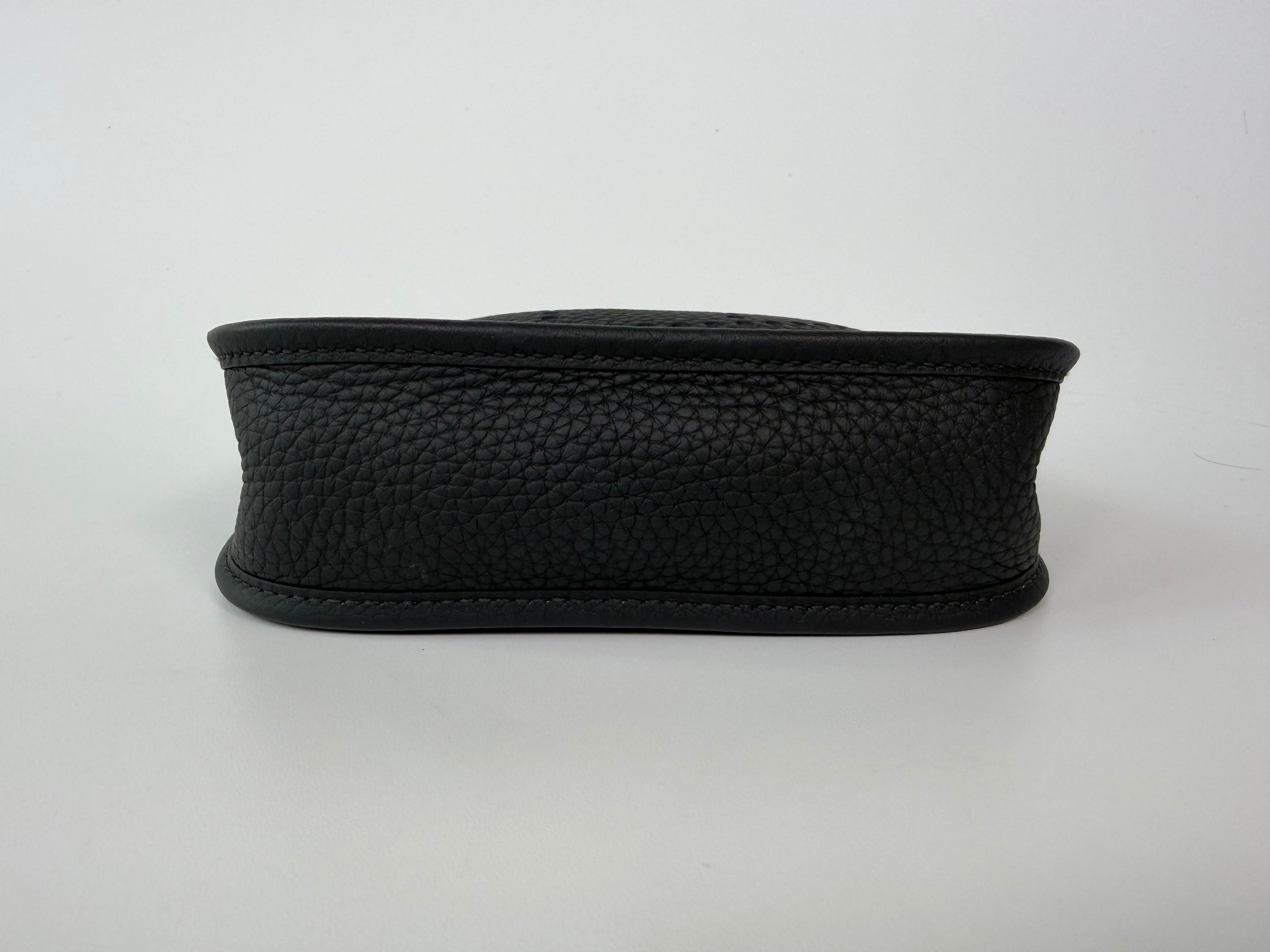 Hermès Evelyne TPM In Black Clemence Leather With Gold Hardware