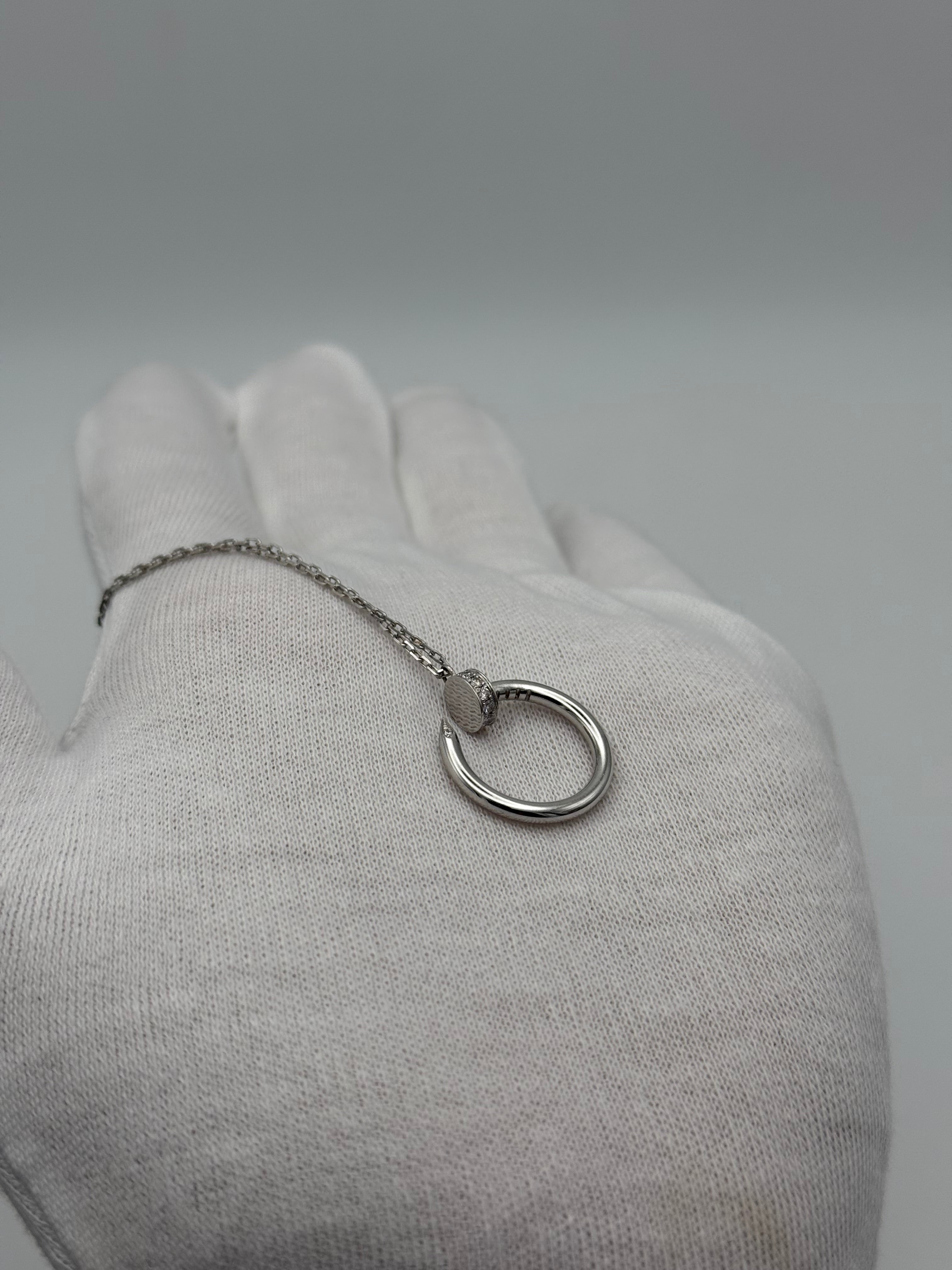 Cartier Juste Un Clou Pendant Diamonds White Gold