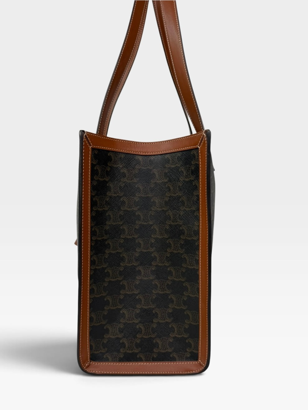 Celine Cabas 16 In Triomphe Canvas And Tan Calfskin. 100% authentic and preloved in excellent condition.