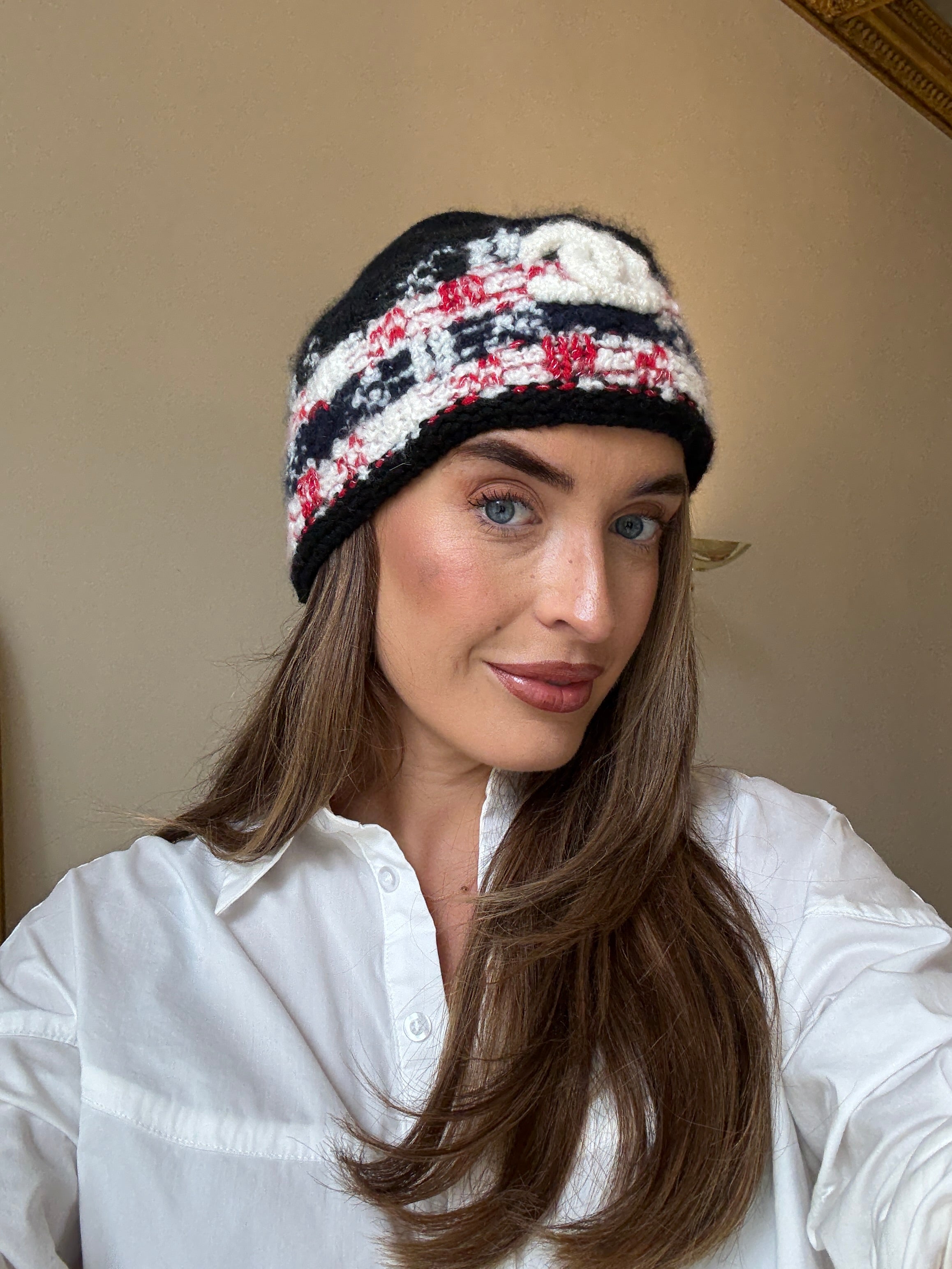 Chanel CC Logo Beanie Hat