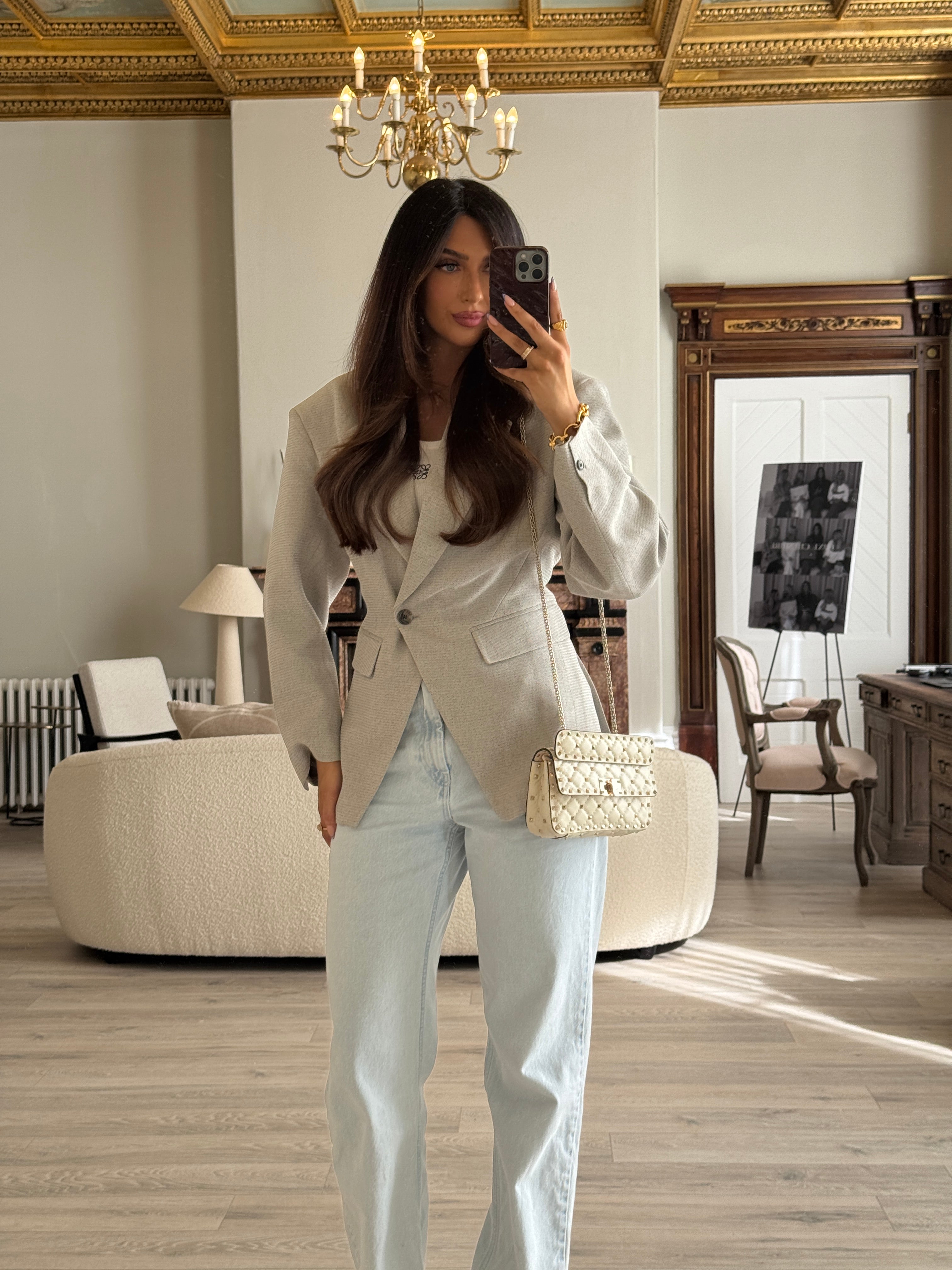 Valentino Garavani Nappa Rockstud Spike Bag