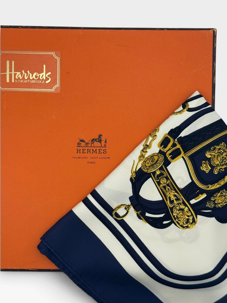Hermès Brides De Gala Carre 90 Silk Scarf. 100% authentic and preloved in excellent condition