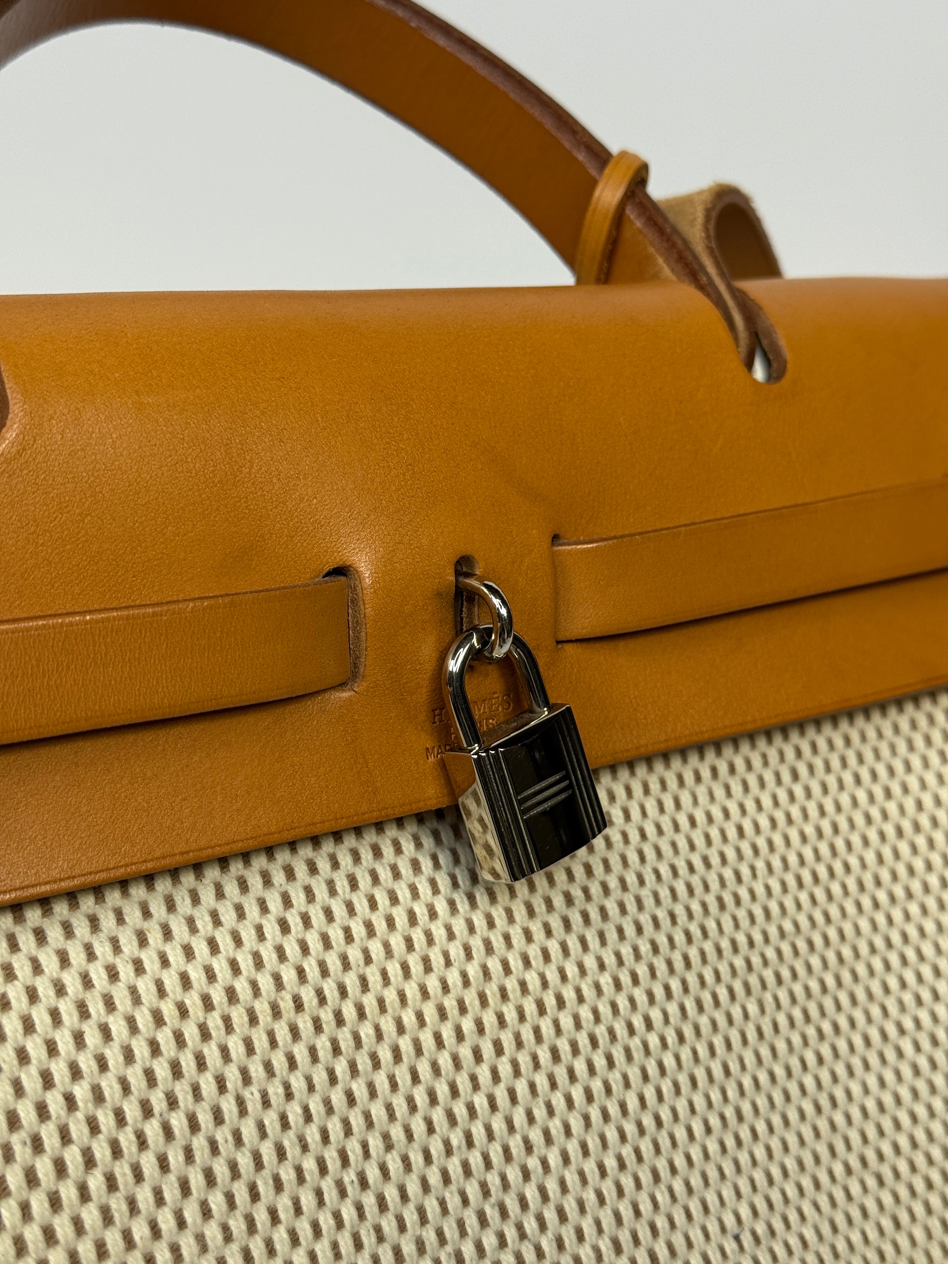 Authentic Pre Loved Hermès Herbag 31 Zip Bag Excellent Condition