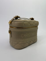 Christian Dior Cannage Lambskin Small Dior Vanity Case