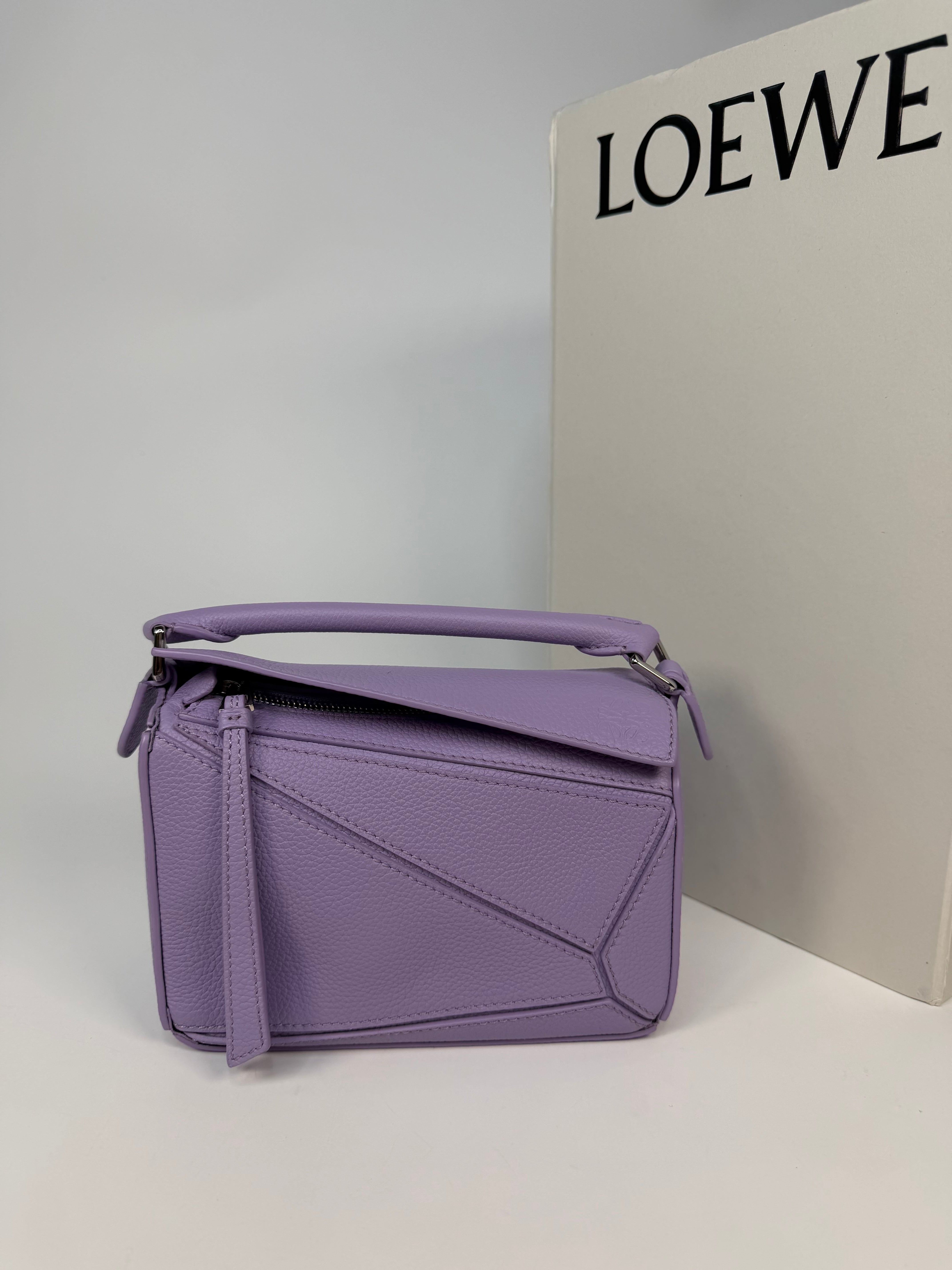 Authentic and preloved Loewe Small Puzzle bag In Taupe Calfskin Leather. Excellent Condition. Fully insured next day delivery. Verified by Luxe Cheshire