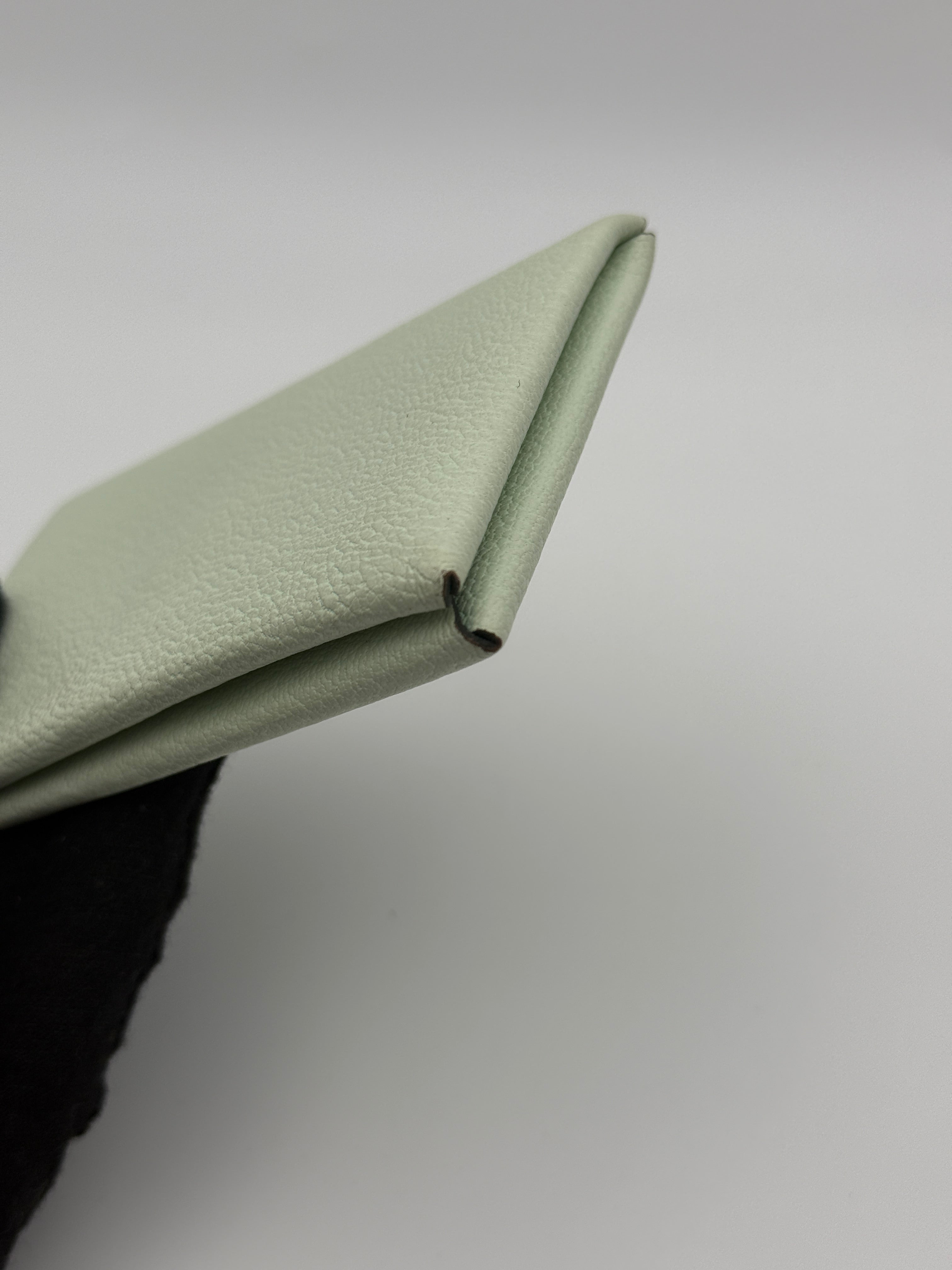 Hermès H Calvi Duo Wallet In Vert Fizz & Green Bamboo