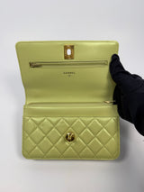 Chanel Wallet On Chain In Green Lambskin With GHW