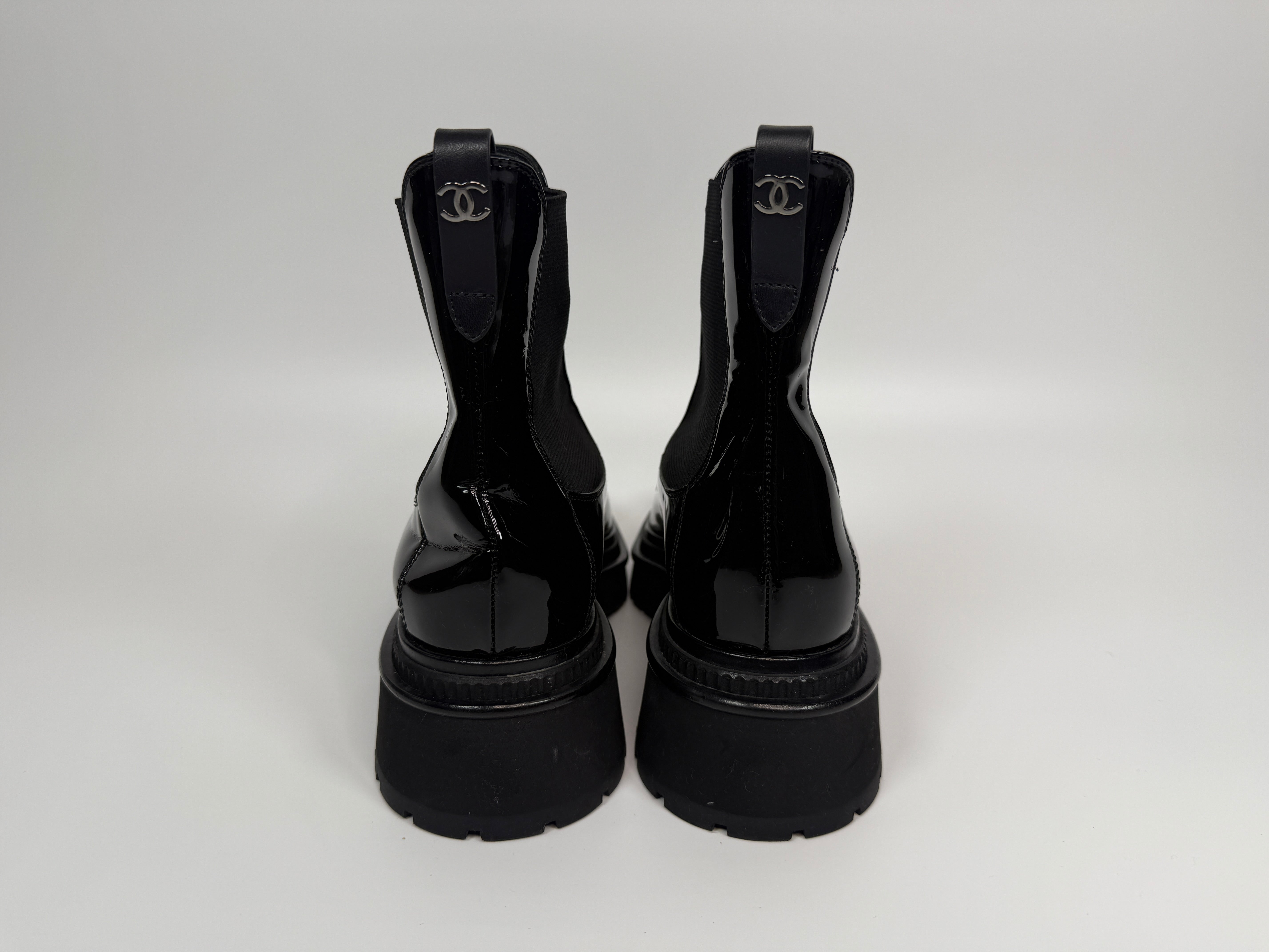 Chanel CC Ankle Boots (Size 40/UK7)