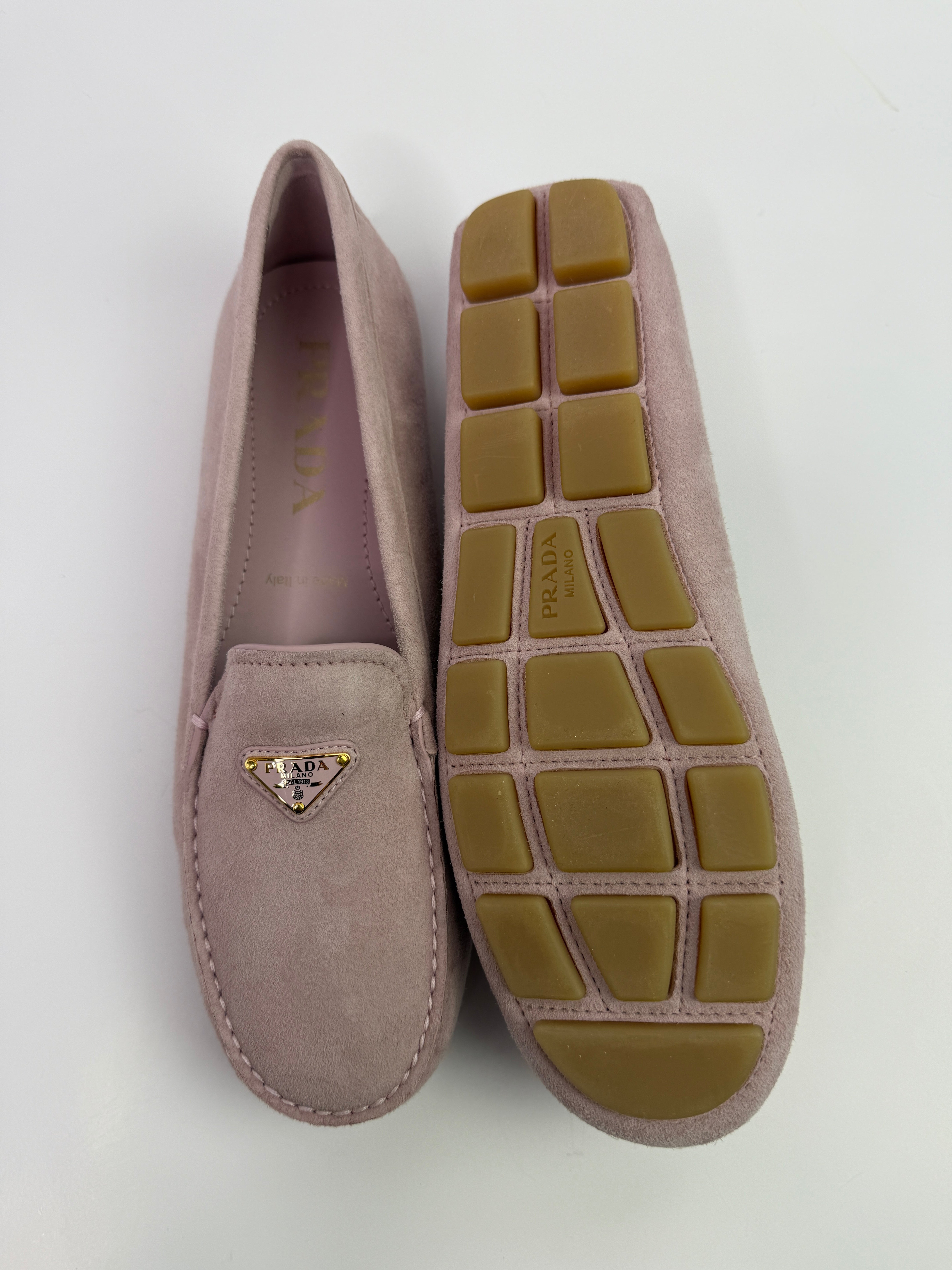 Prada Logo Loafers (Size 38/UK5)