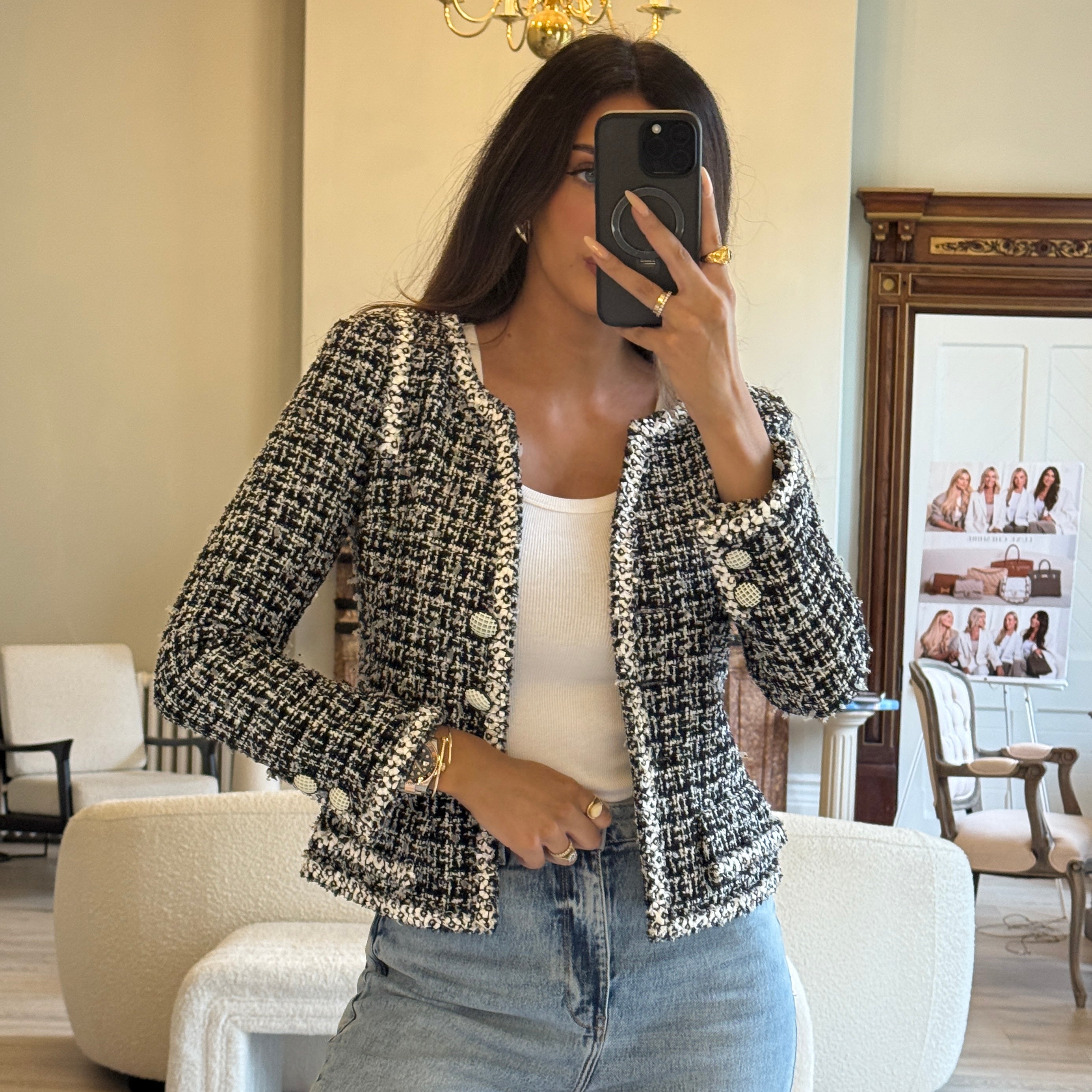 Chanel Tweed Jacket (Size 36/UK8)