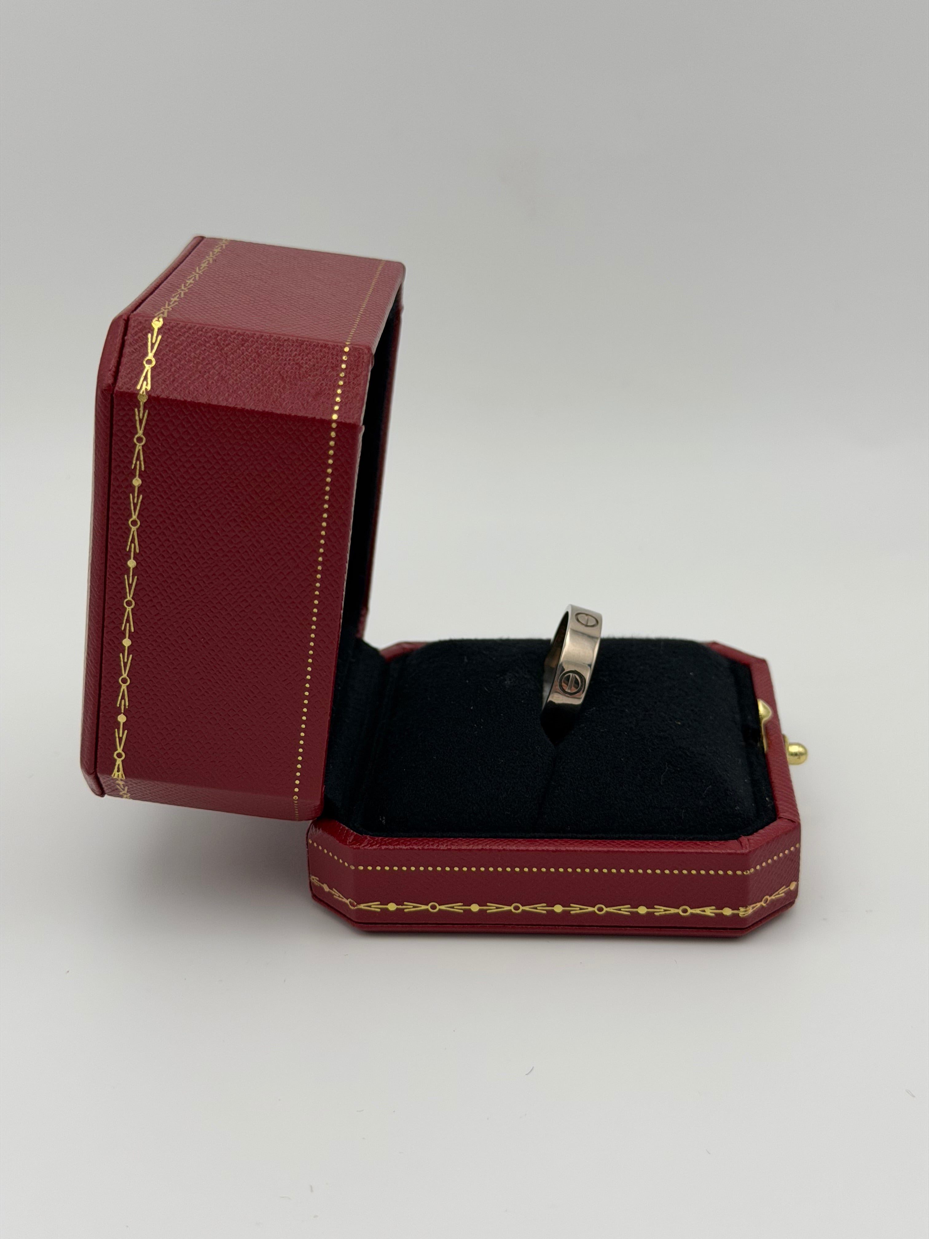 Cartier Love Ring Classic Model In 18kt White Gold