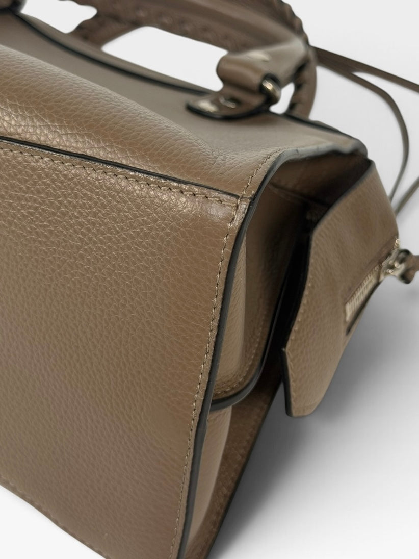 Balenciaga Large Neo Bag In Brown With Silver Hardware. 100% authentic and preloved in excellent condition